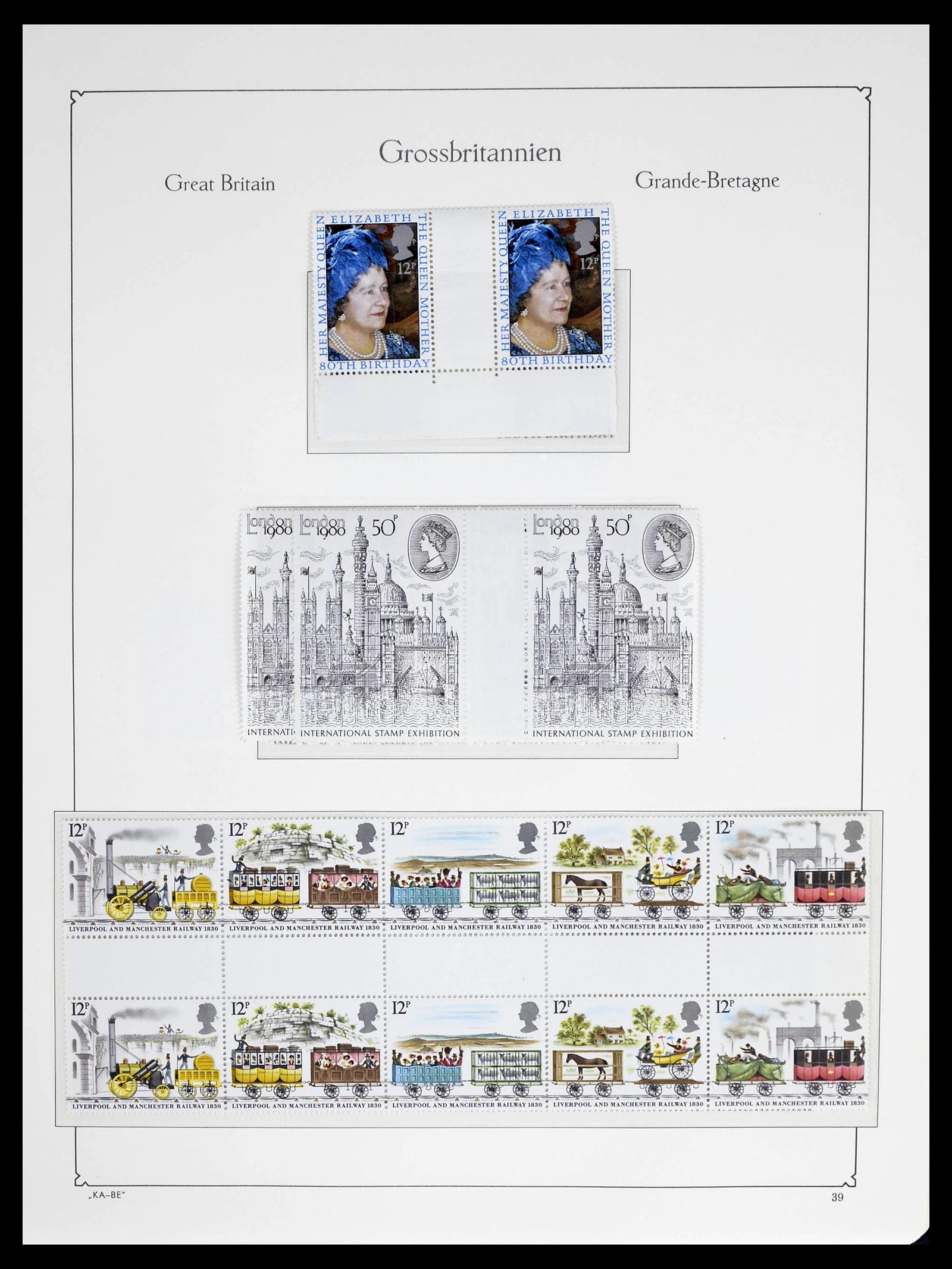 39187 0092 - Stamp collection 39187 Great Britain and colonies MNH 1929-1995.