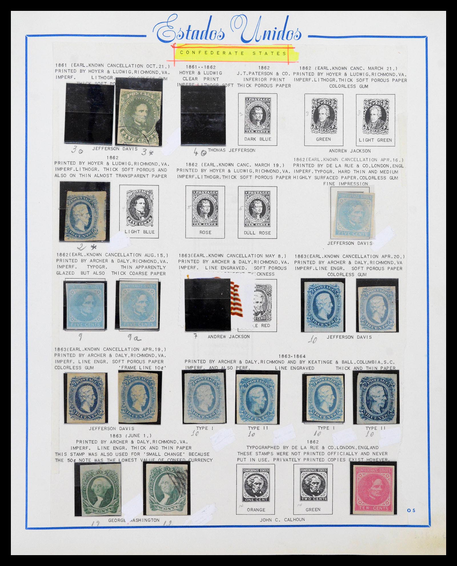 39190 0001 - Postzegelverzameling 39190 USA 1851-1975.
