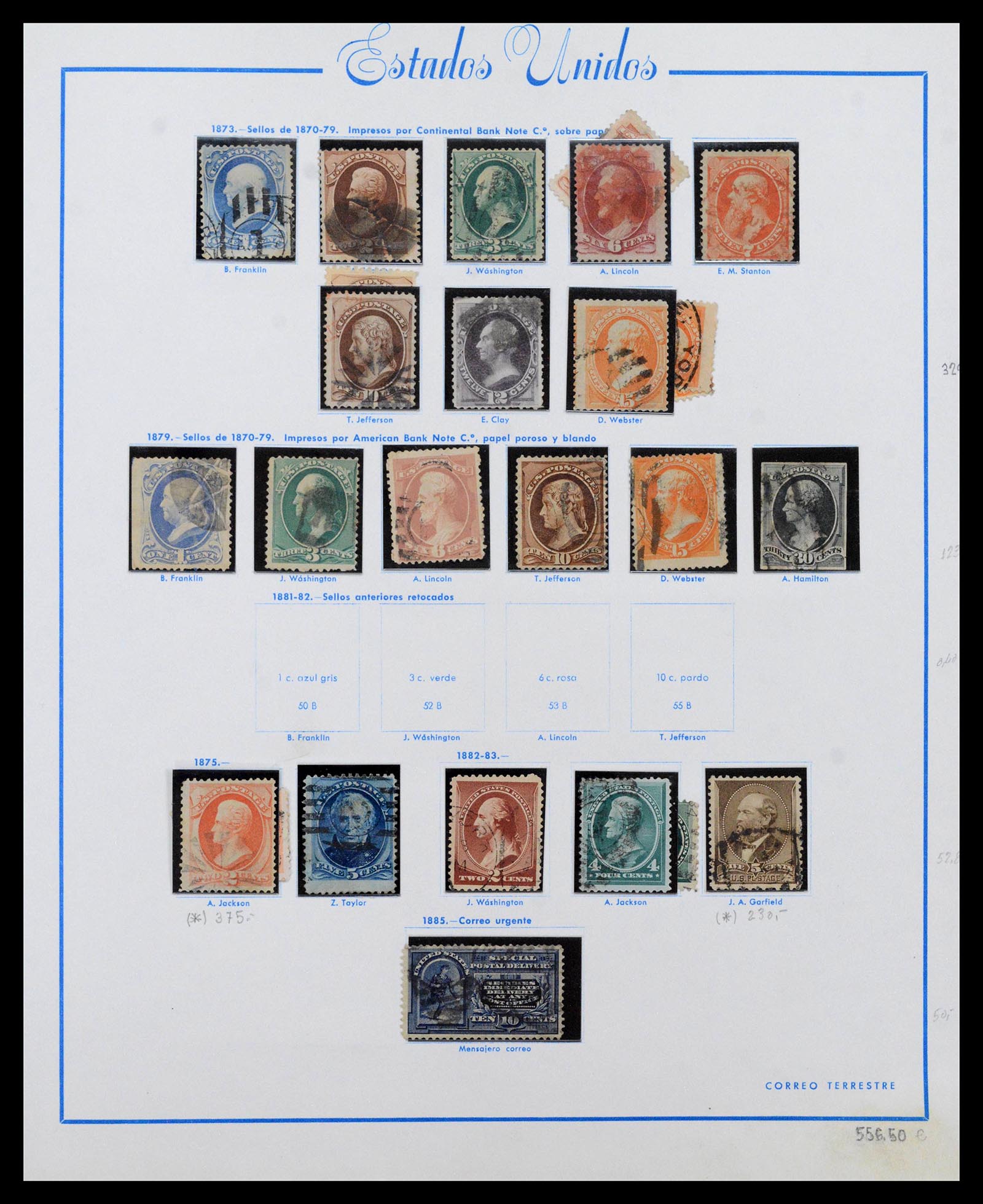 39190 0004 - Postzegelverzameling 39190 USA 1851-1975.