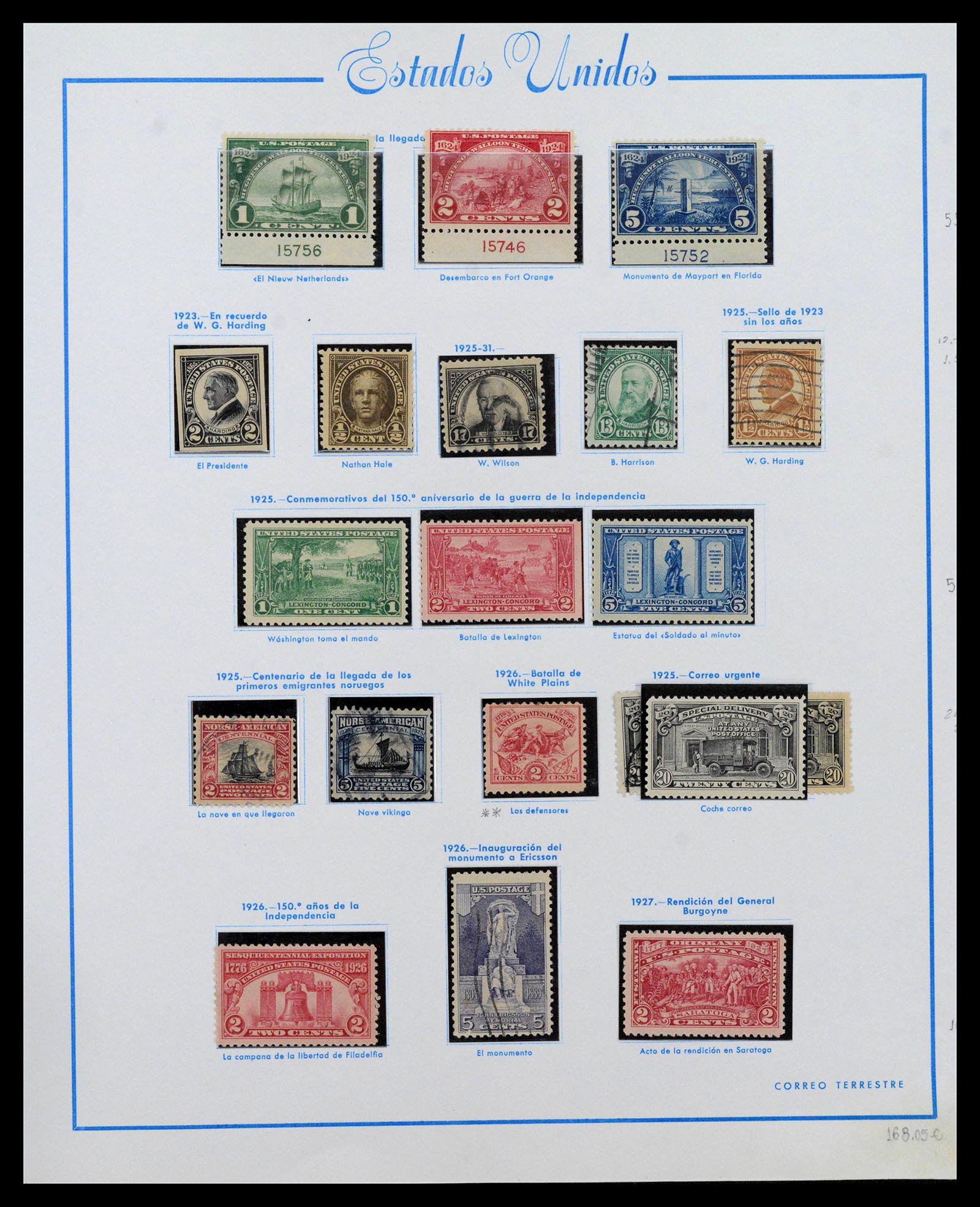39190 0015 - Postzegelverzameling 39190 USA 1851-1975.