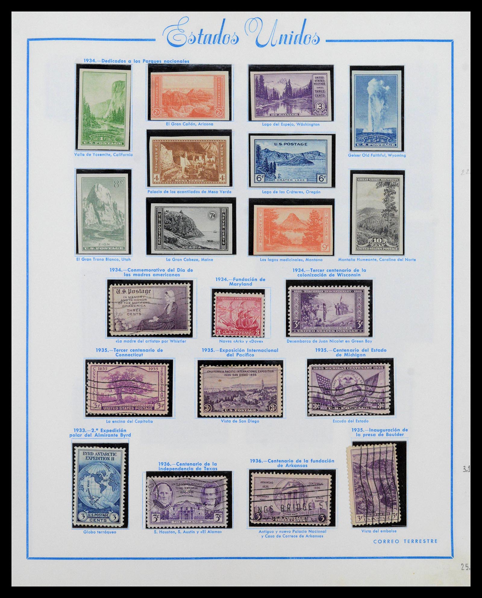 39190 0018 - Postzegelverzameling 39190 USA 1851-1975.