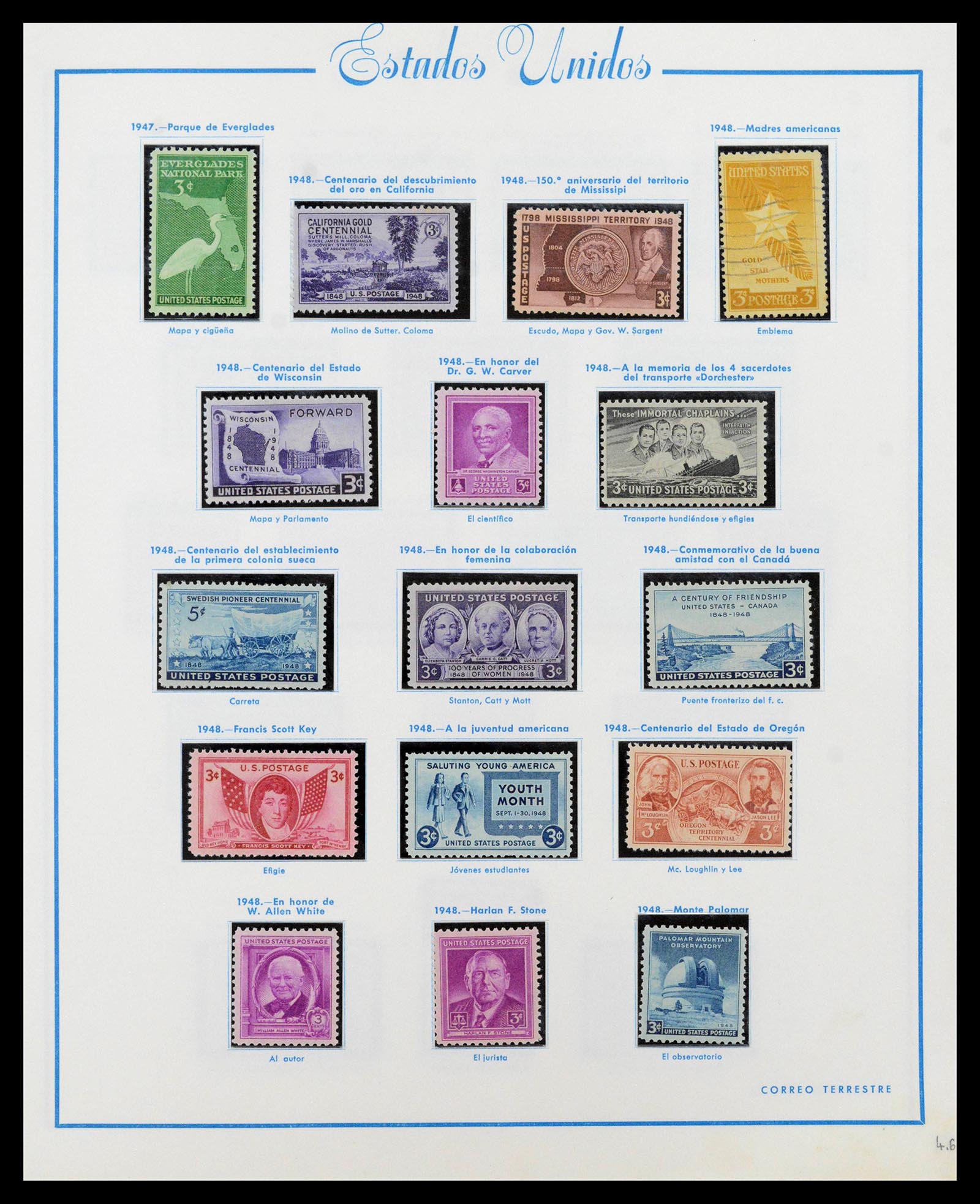 39190 0027 - Postzegelverzameling 39190 USA 1851-1975.