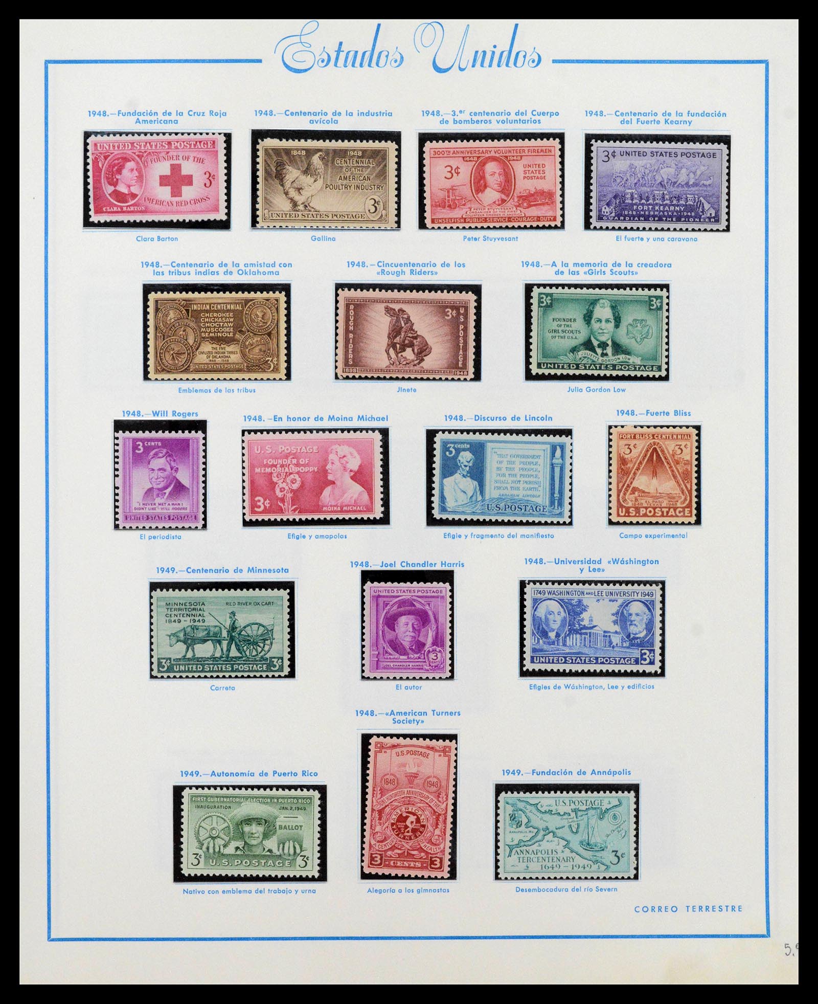 39190 0028 - Postzegelverzameling 39190 USA 1851-1975.