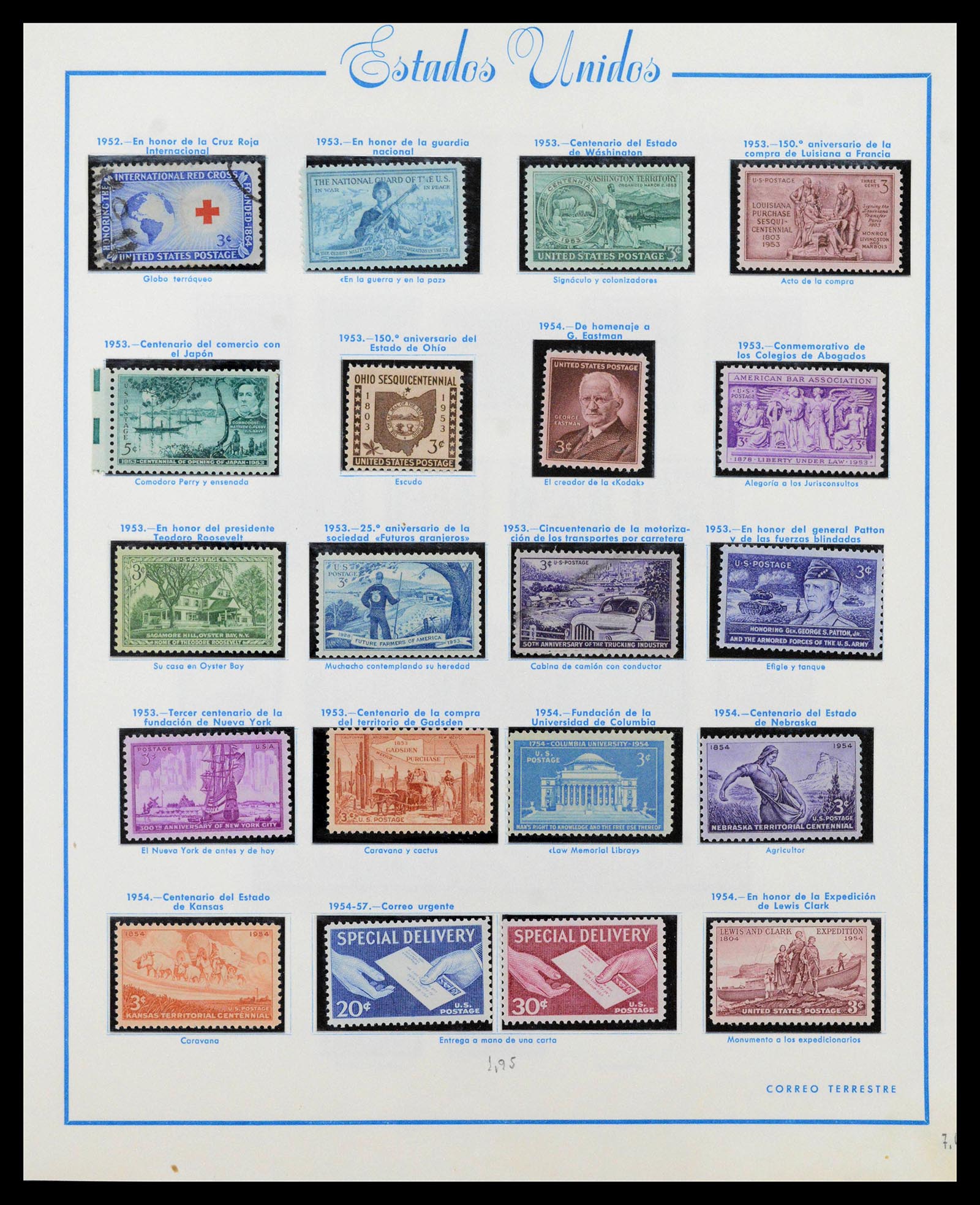 39190 0031 - Postzegelverzameling 39190 USA 1851-1975.