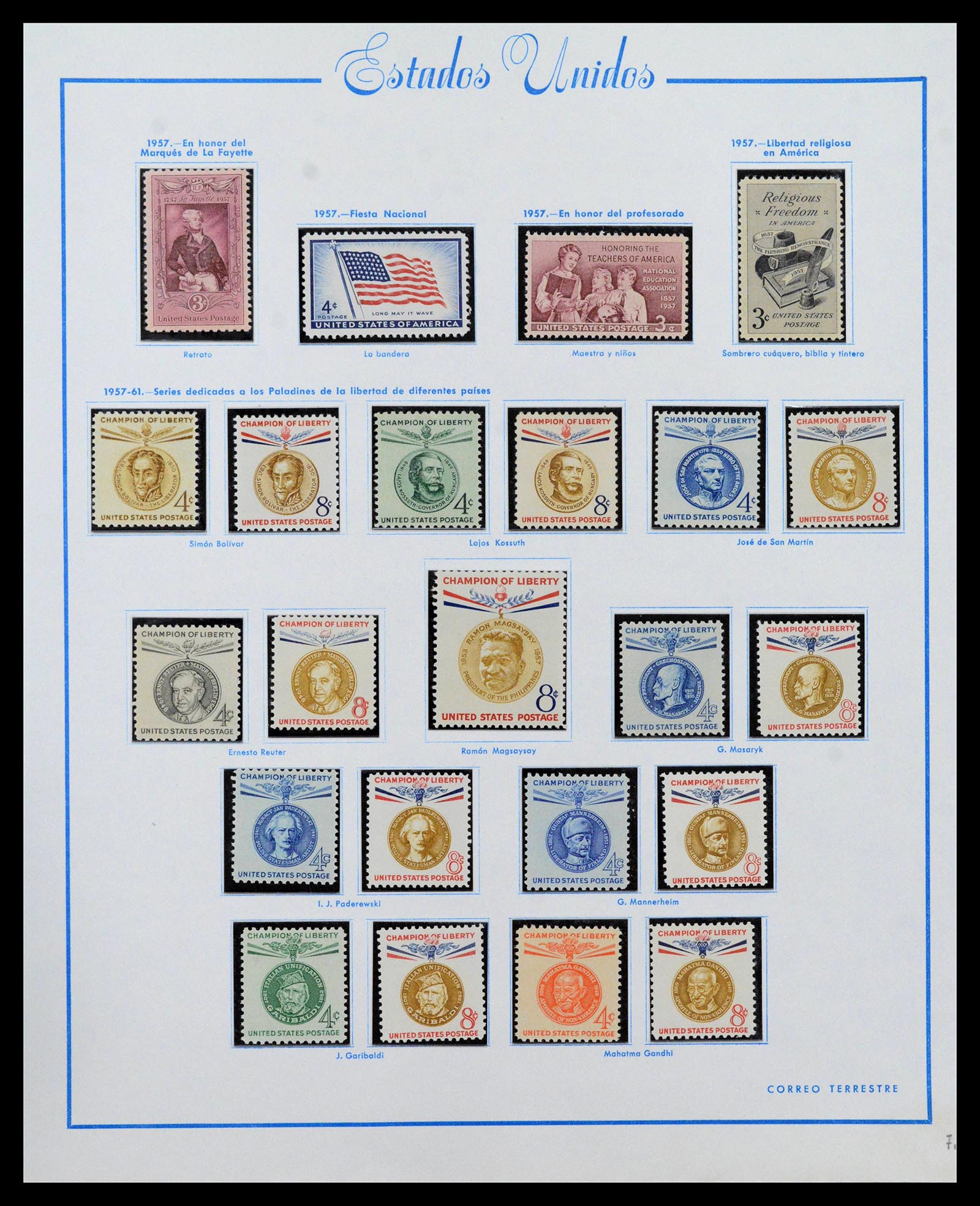 39190 0035 - Postzegelverzameling 39190 USA 1851-1975.