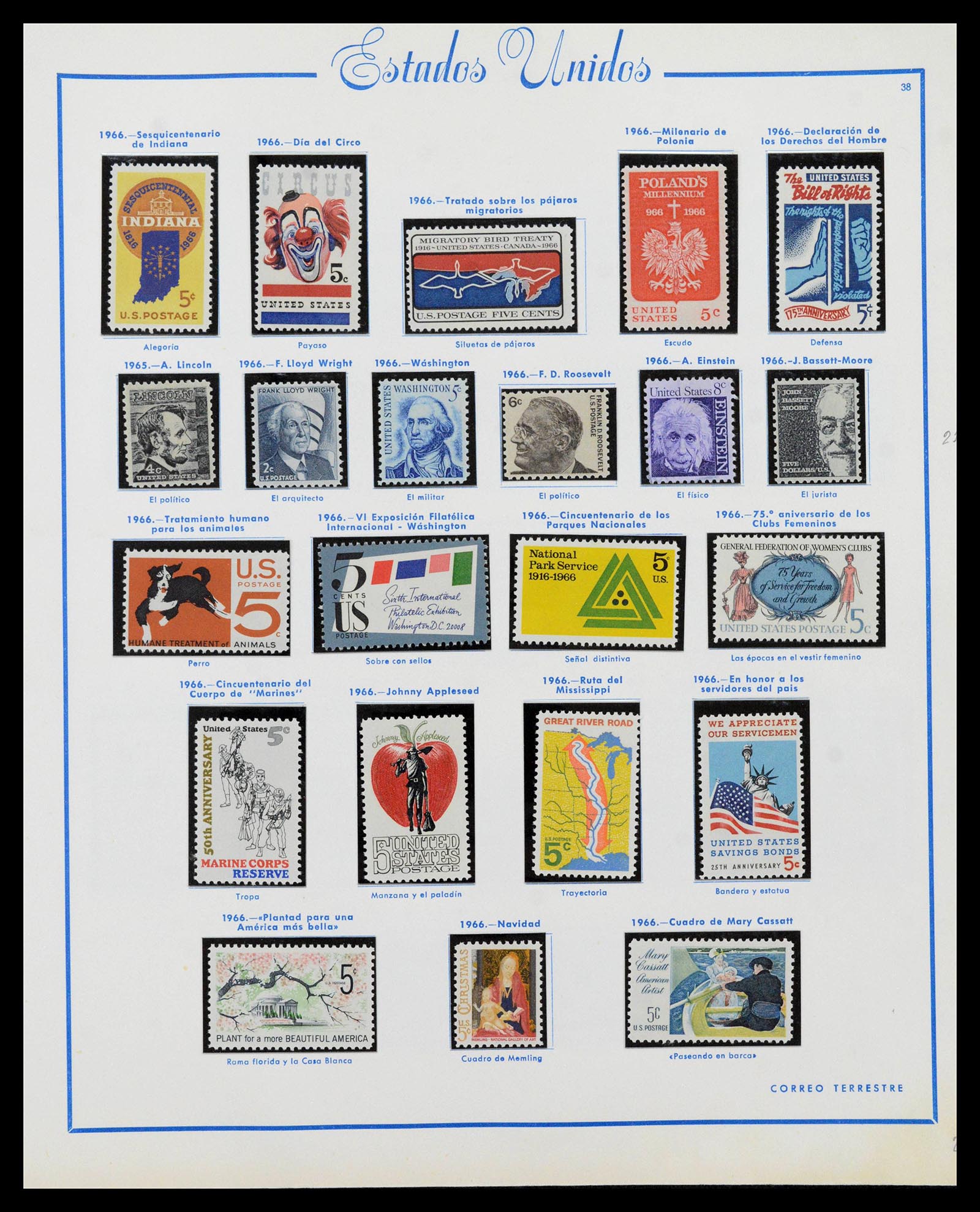 39190 0043 - Postzegelverzameling 39190 USA 1851-1975.