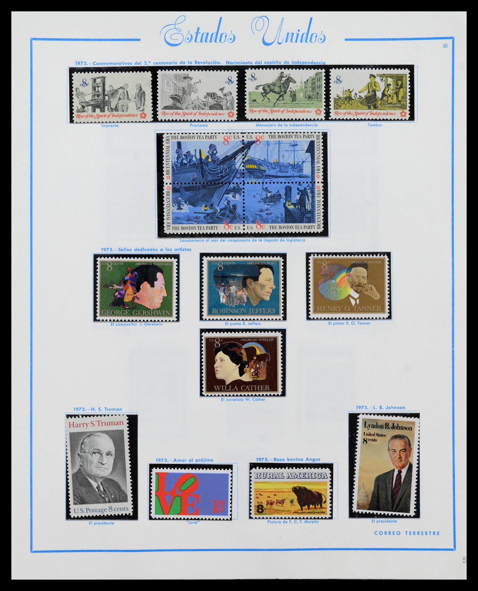 39190 0055 - Postzegelverzameling 39190 USA 1851-1975.