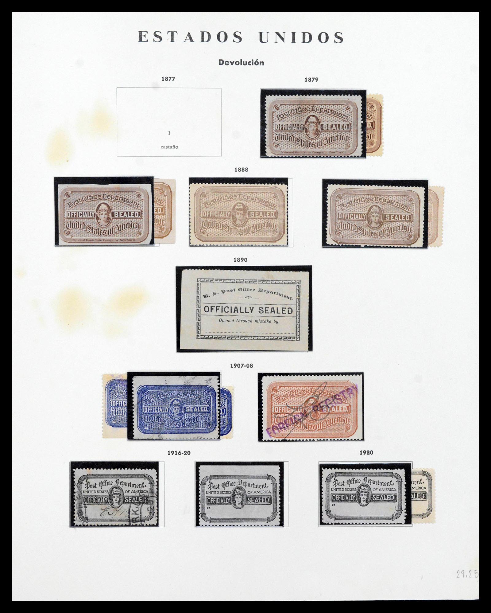 39190 0088 - Postzegelverzameling 39190 USA 1851-1975.