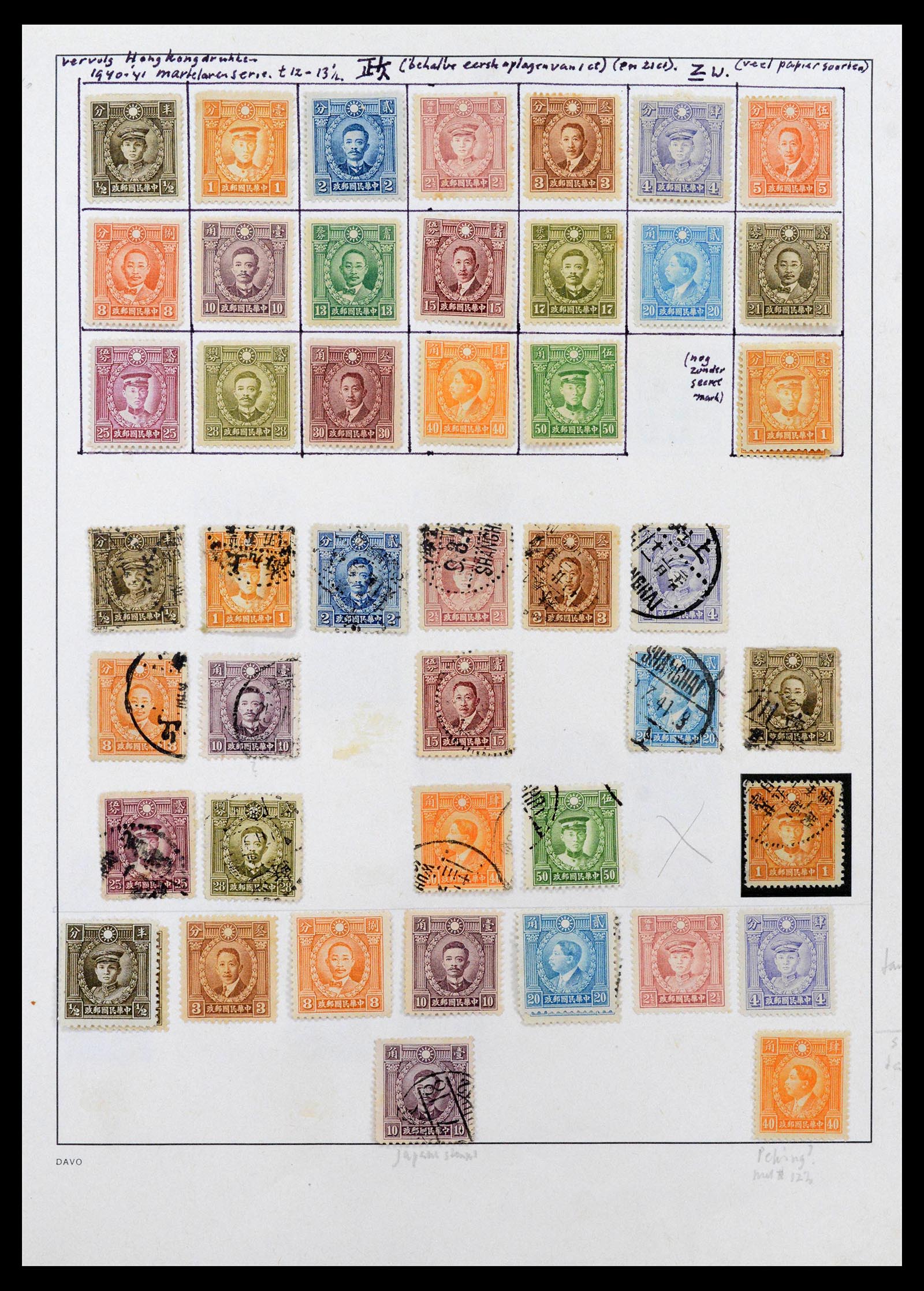 39192 0010 - Stamp collection 39192 China 1904-1949.