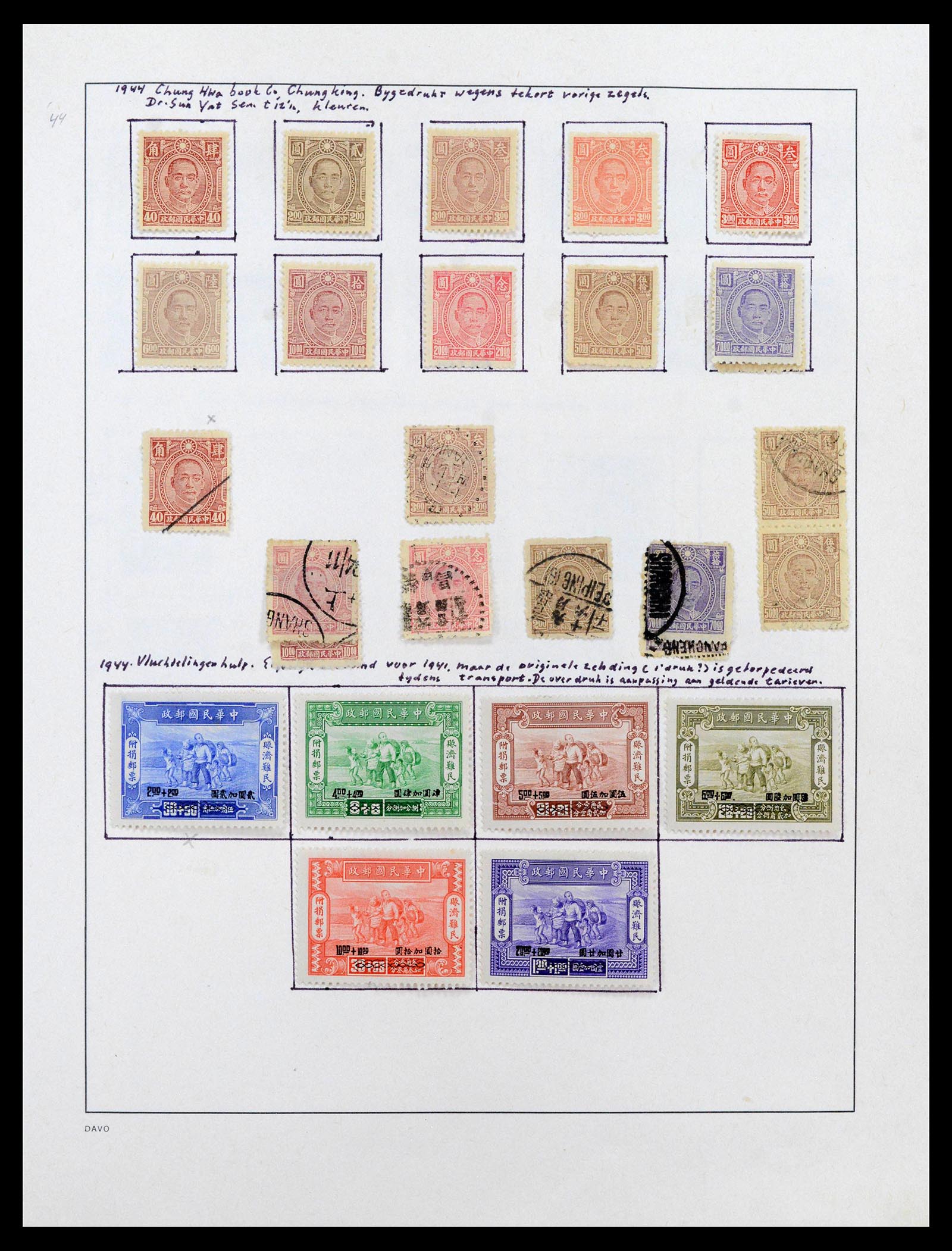 39192 0025 - Postzegelverzameling 39192 China 1904-1949.