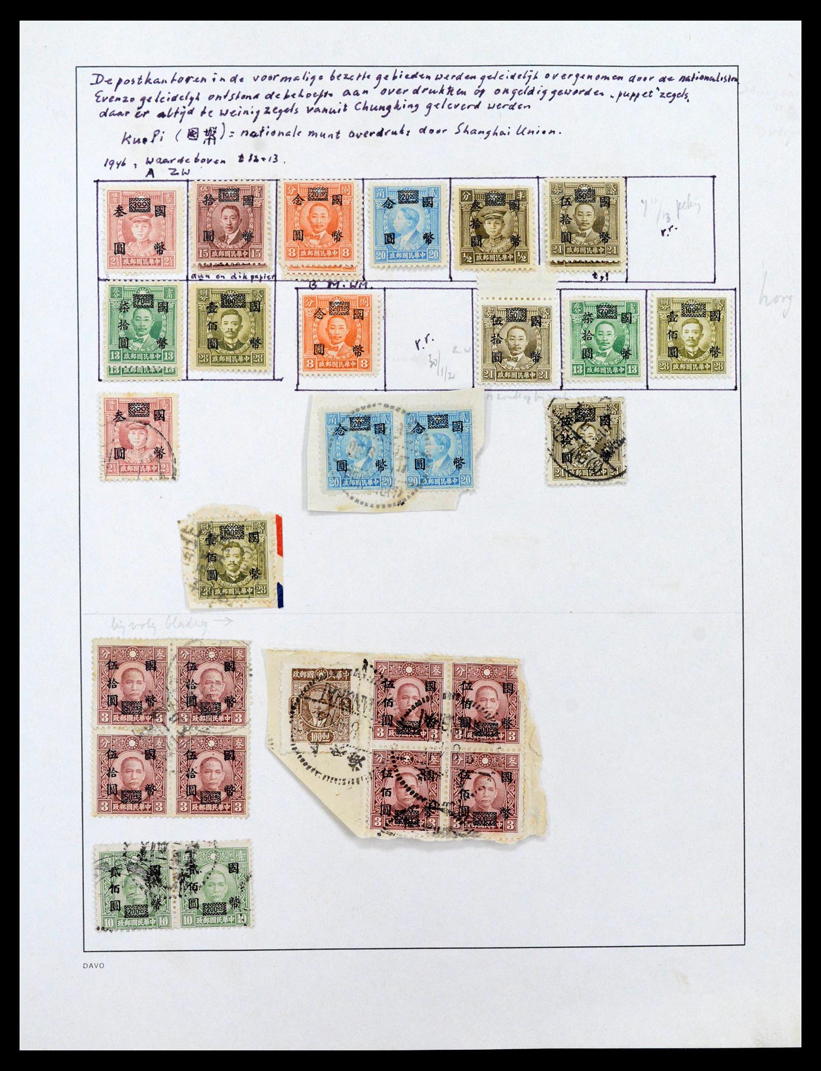 39192 0031 - Postzegelverzameling 39192 China 1904-1949.