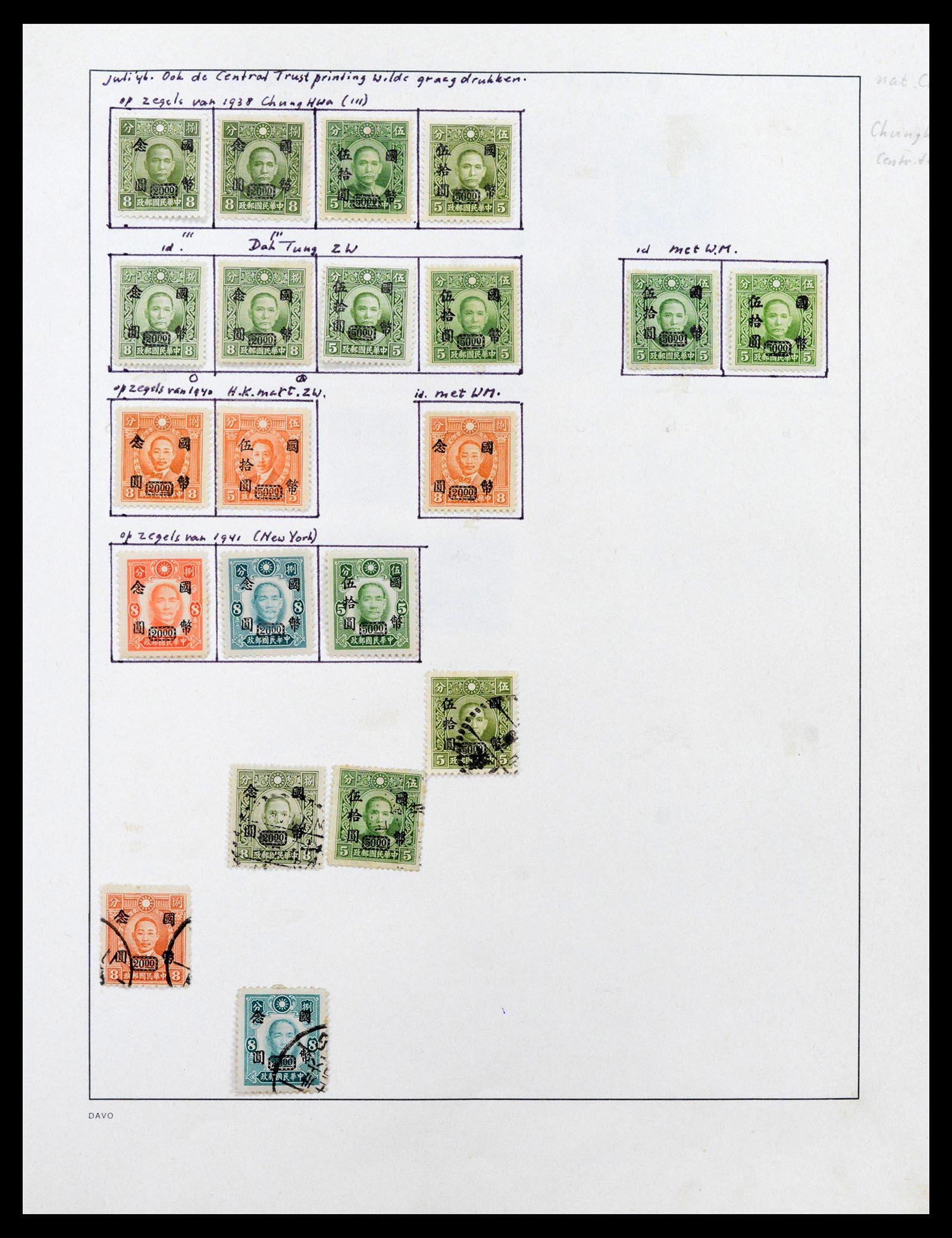 39192 0034 - Postzegelverzameling 39192 China 1904-1949.