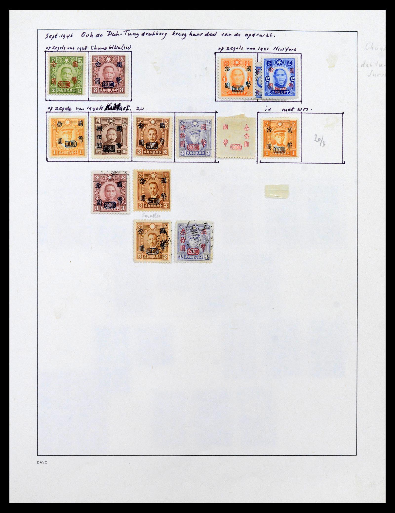 39192 0035 - Postzegelverzameling 39192 China 1904-1949.