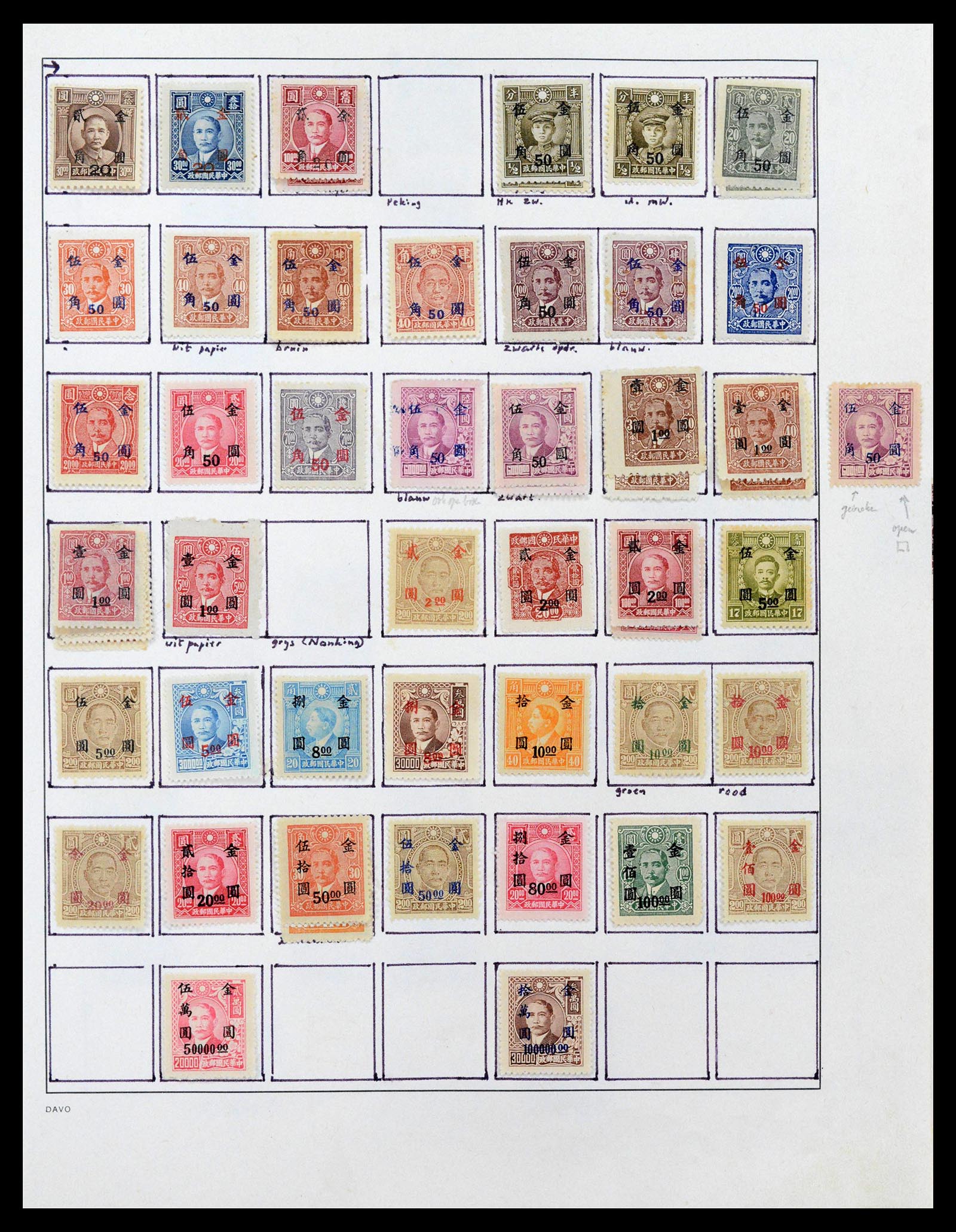 39192 0048 - Postzegelverzameling 39192 China 1904-1949.