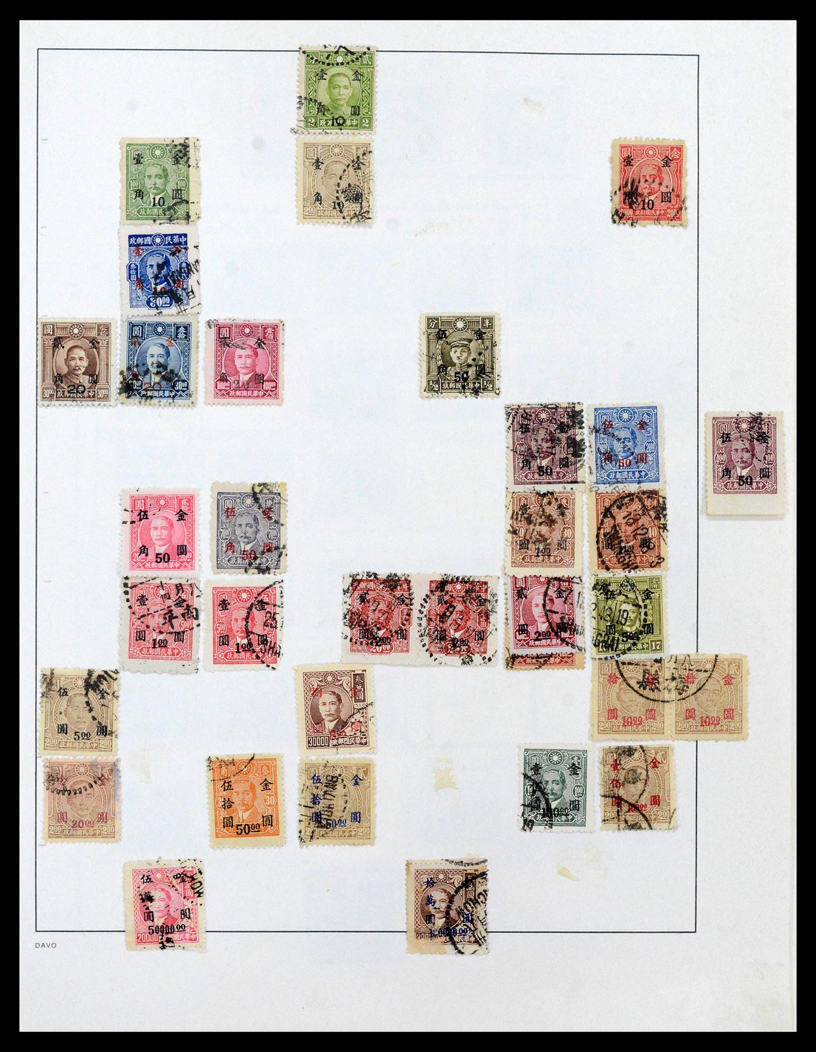 39192 0049 - Postzegelverzameling 39192 China 1904-1949.