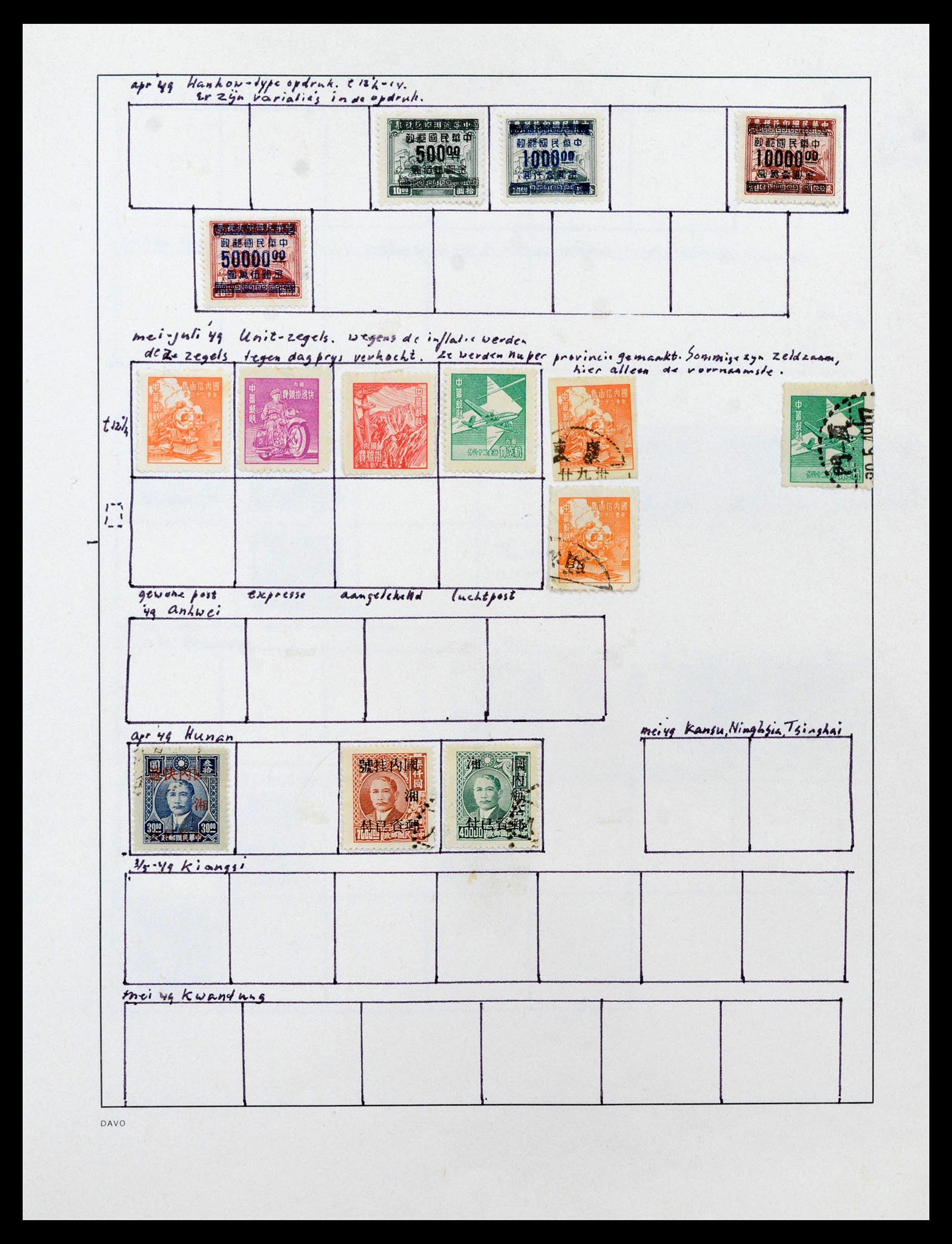39192 0054 - Postzegelverzameling 39192 China 1904-1949.