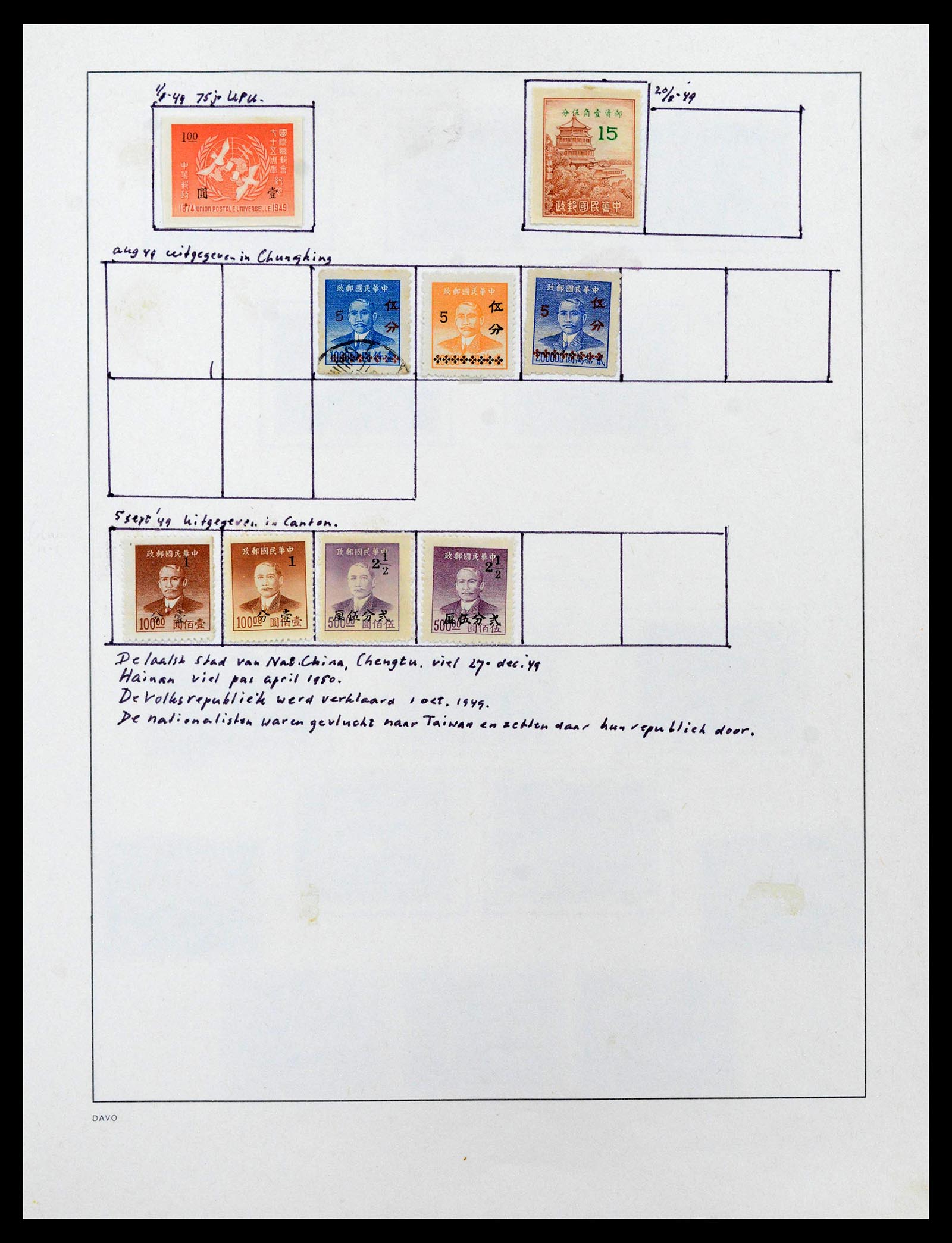 39192 0057 - Postzegelverzameling 39192 China 1904-1949.