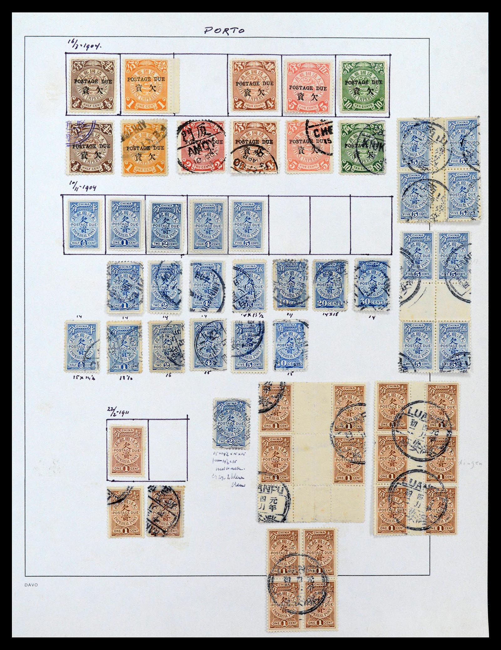 39192 0065 - Postzegelverzameling 39192 China 1904-1949.
