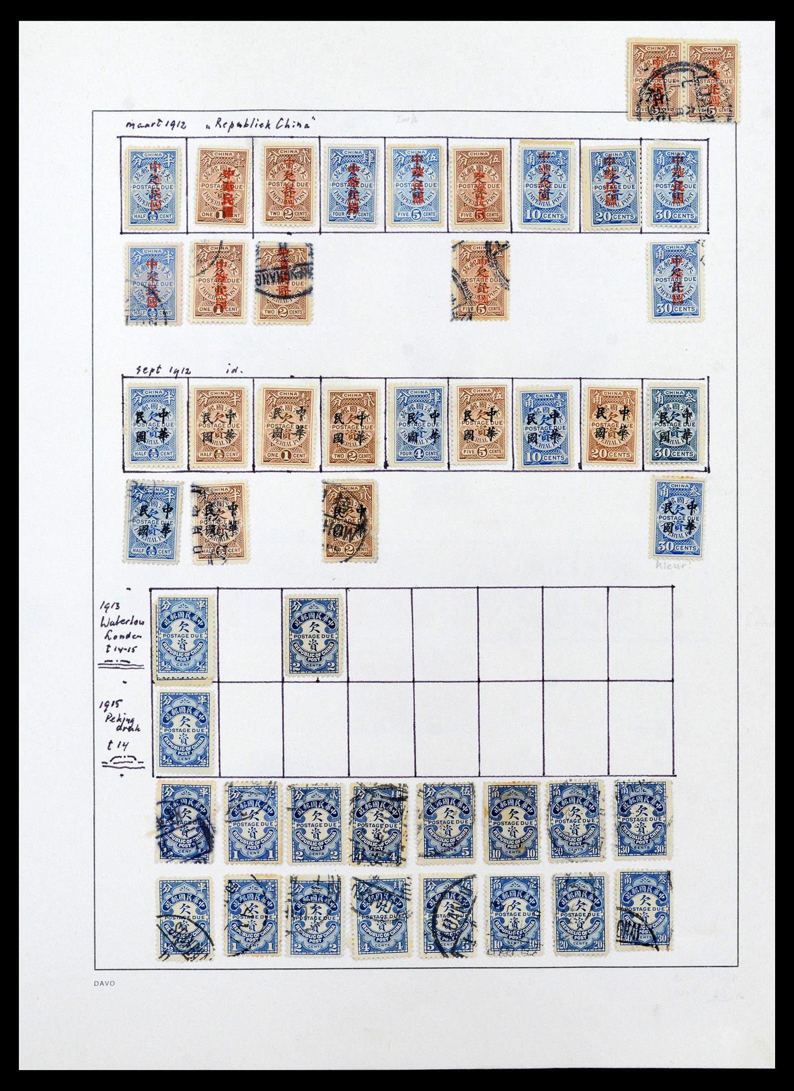 39192 0066 - Postzegelverzameling 39192 China 1904-1949.