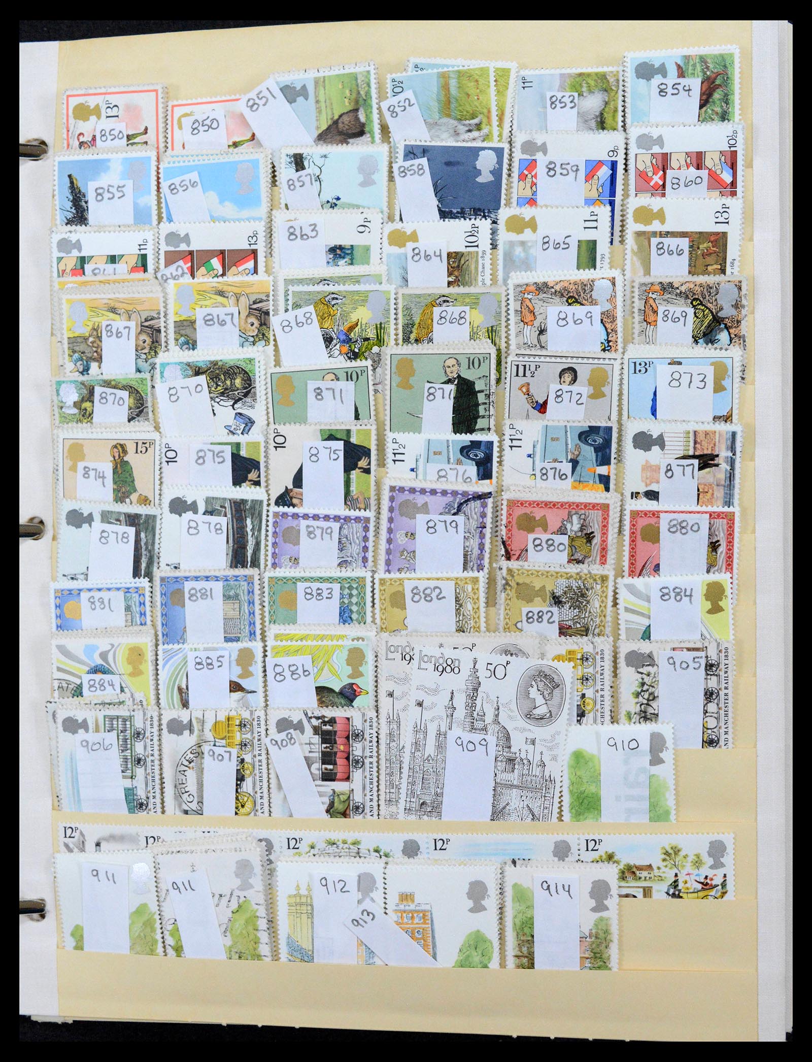 39194 0013 - Postzegelverzameling 39194 Engeland en Kanaaleilanden 1935-2013.