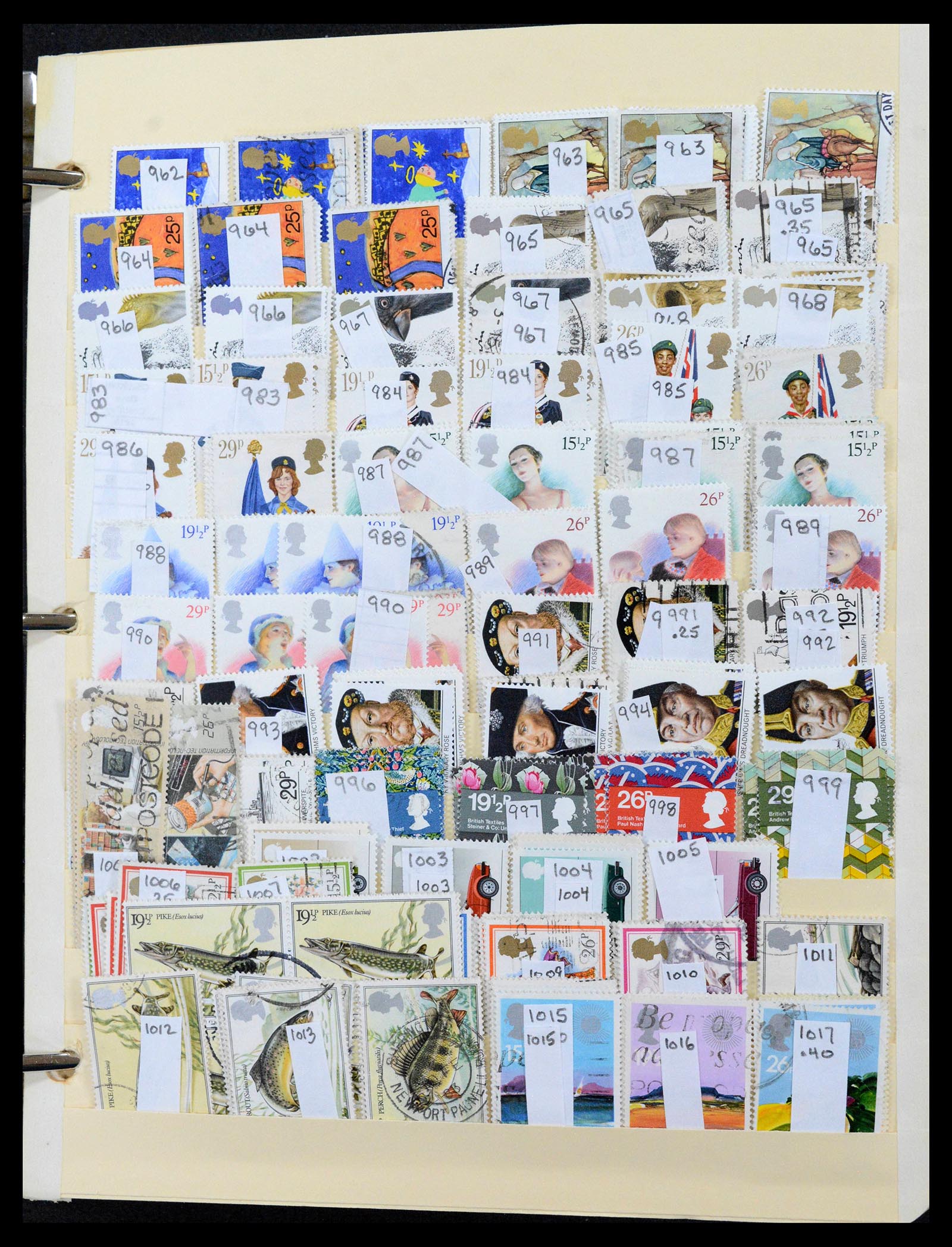 39194 0015 - Postzegelverzameling 39194 Engeland en Kanaaleilanden 1935-2013.