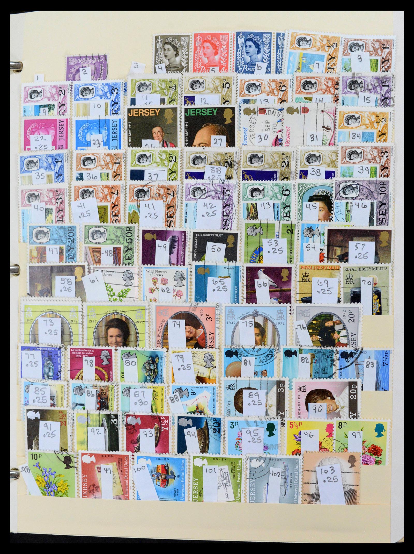 39194 0048 - Postzegelverzameling 39194 Engeland en Kanaaleilanden 1935-2013.