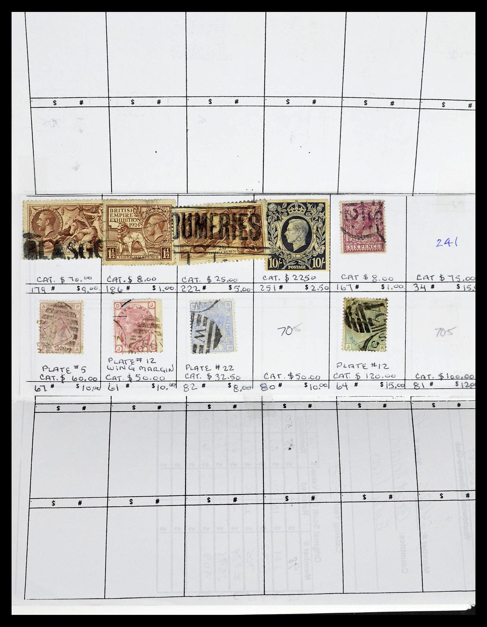 39196 0003 - Postzegelverzameling 39196 Engeland 1844-1955.