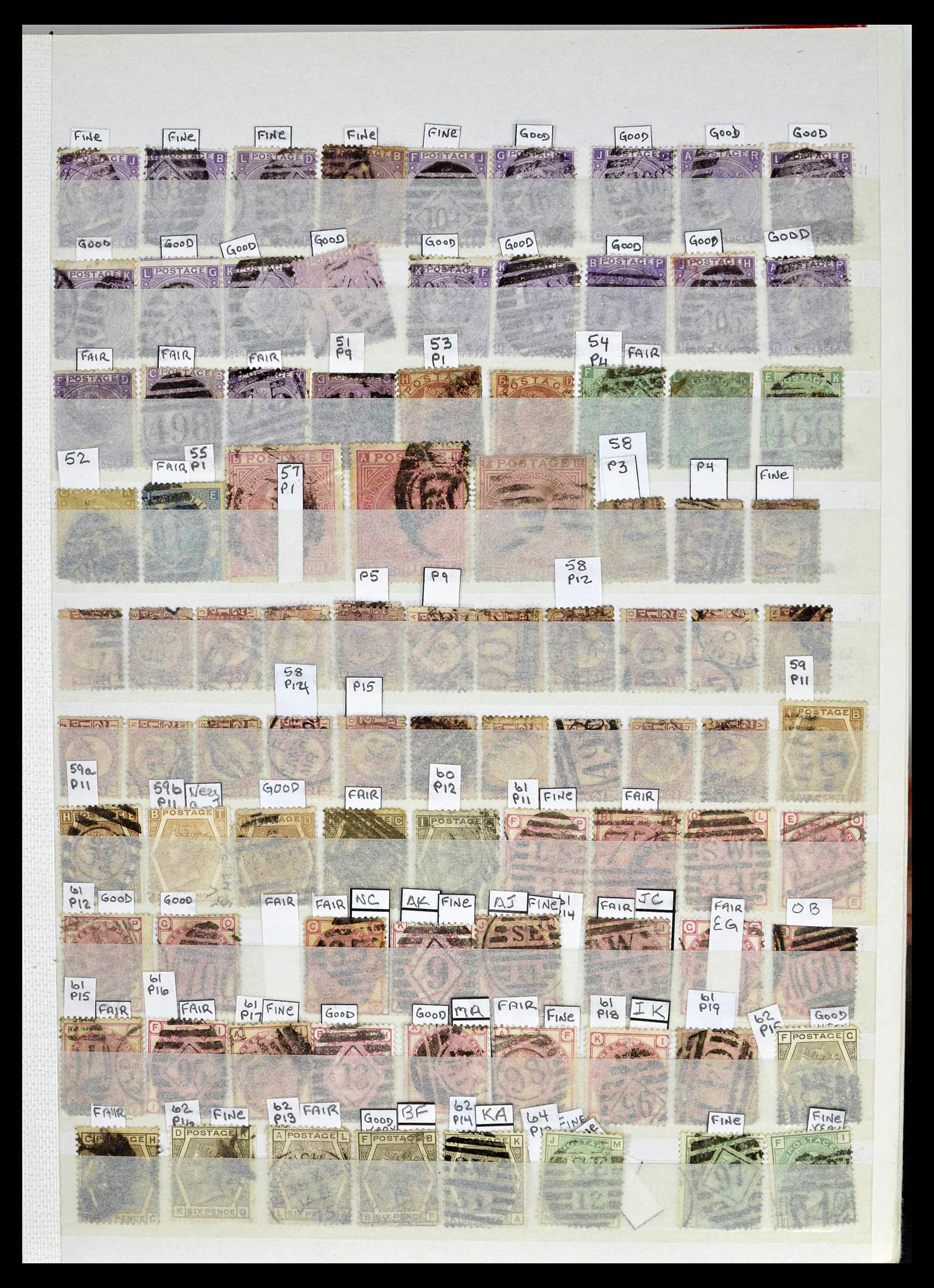 39196 0009 - Stamp collection 39196 Great Britain 1844-1955.
