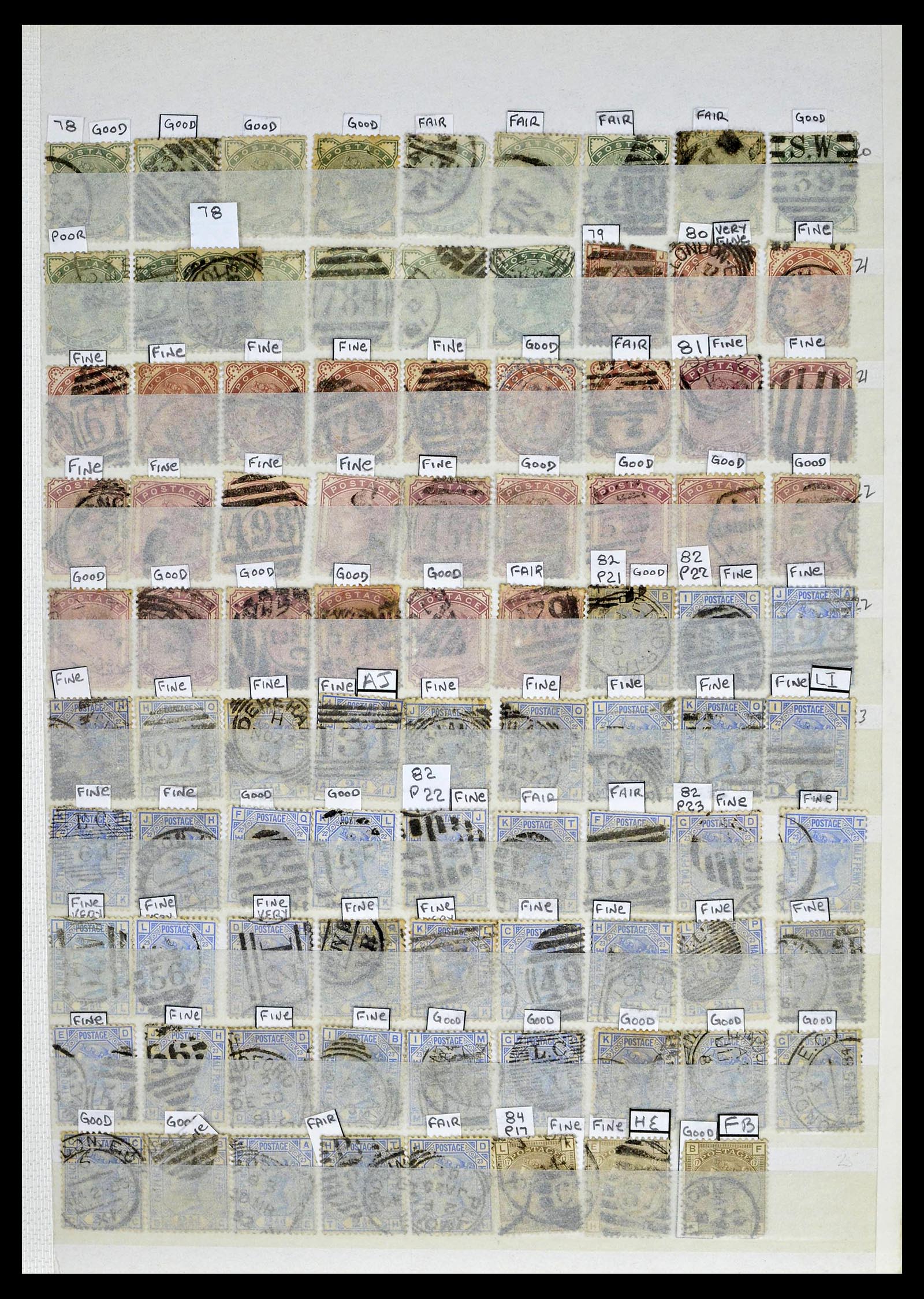 39196 0011 - Postzegelverzameling 39196 Engeland 1844-1955.