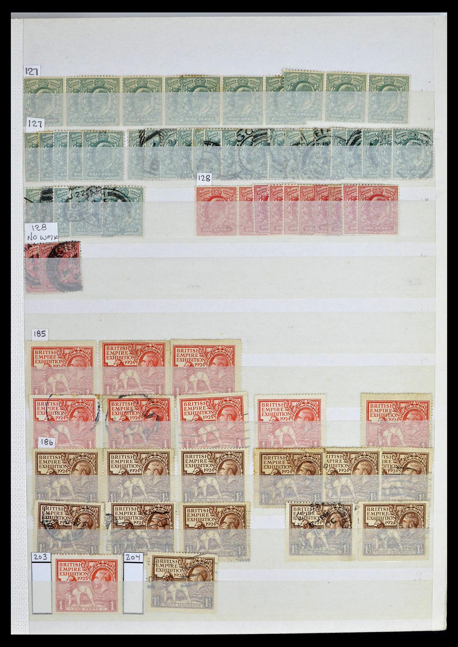 39196 0015 - Postzegelverzameling 39196 Engeland 1844-1955.