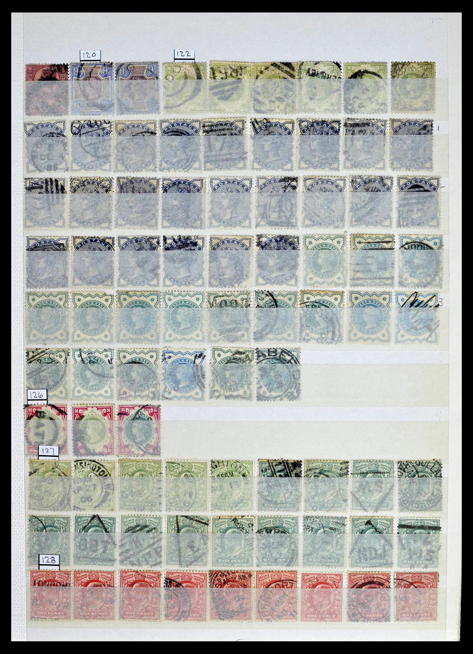 39196 0017 - Postzegelverzameling 39196 Engeland 1844-1955.
