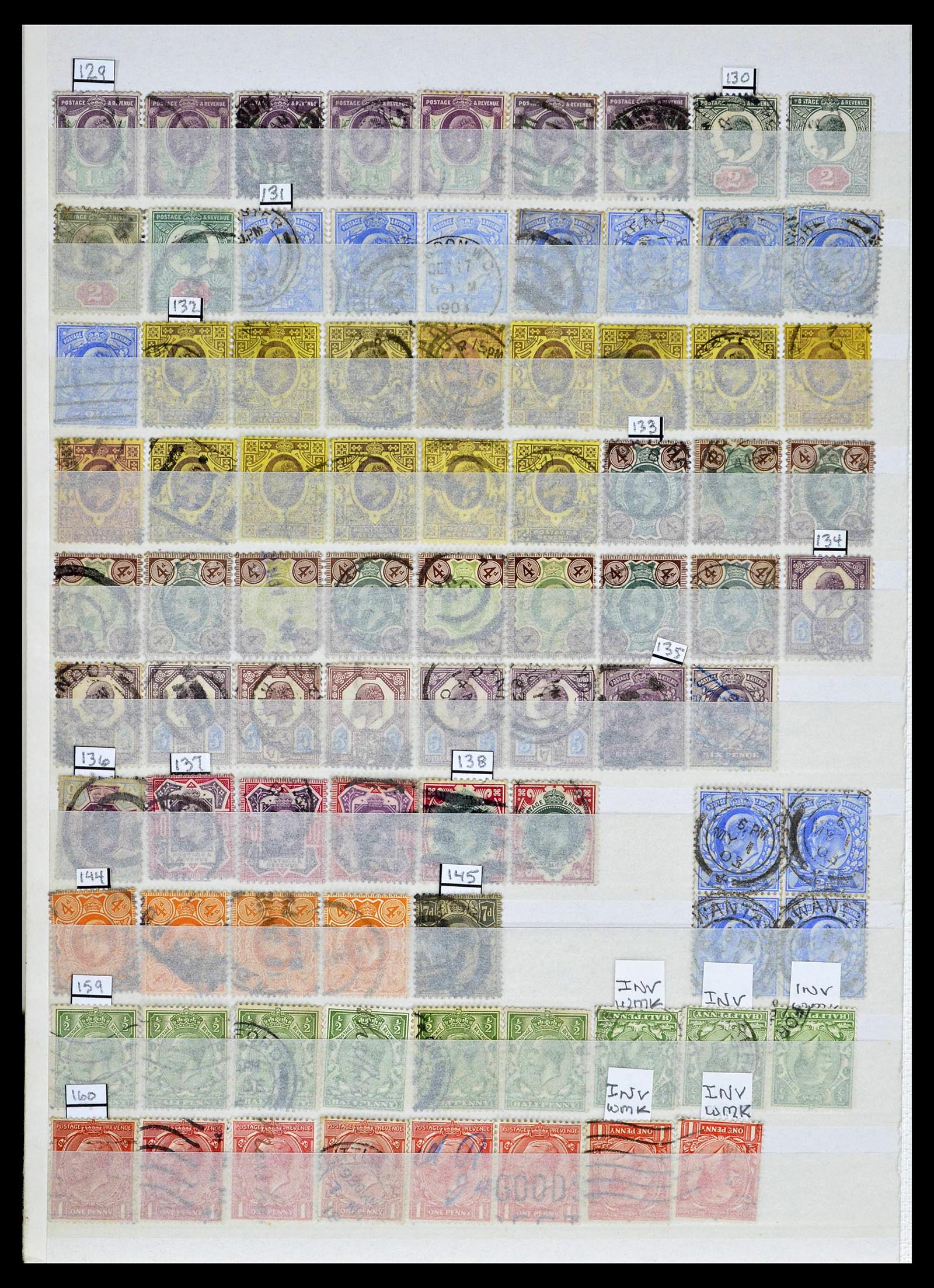 39196 0018 - Postzegelverzameling 39196 Engeland 1844-1955.