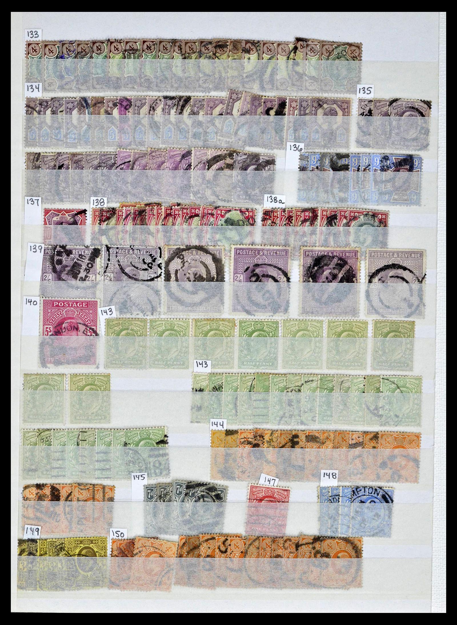 39196 0021 - Postzegelverzameling 39196 Engeland 1844-1955.
