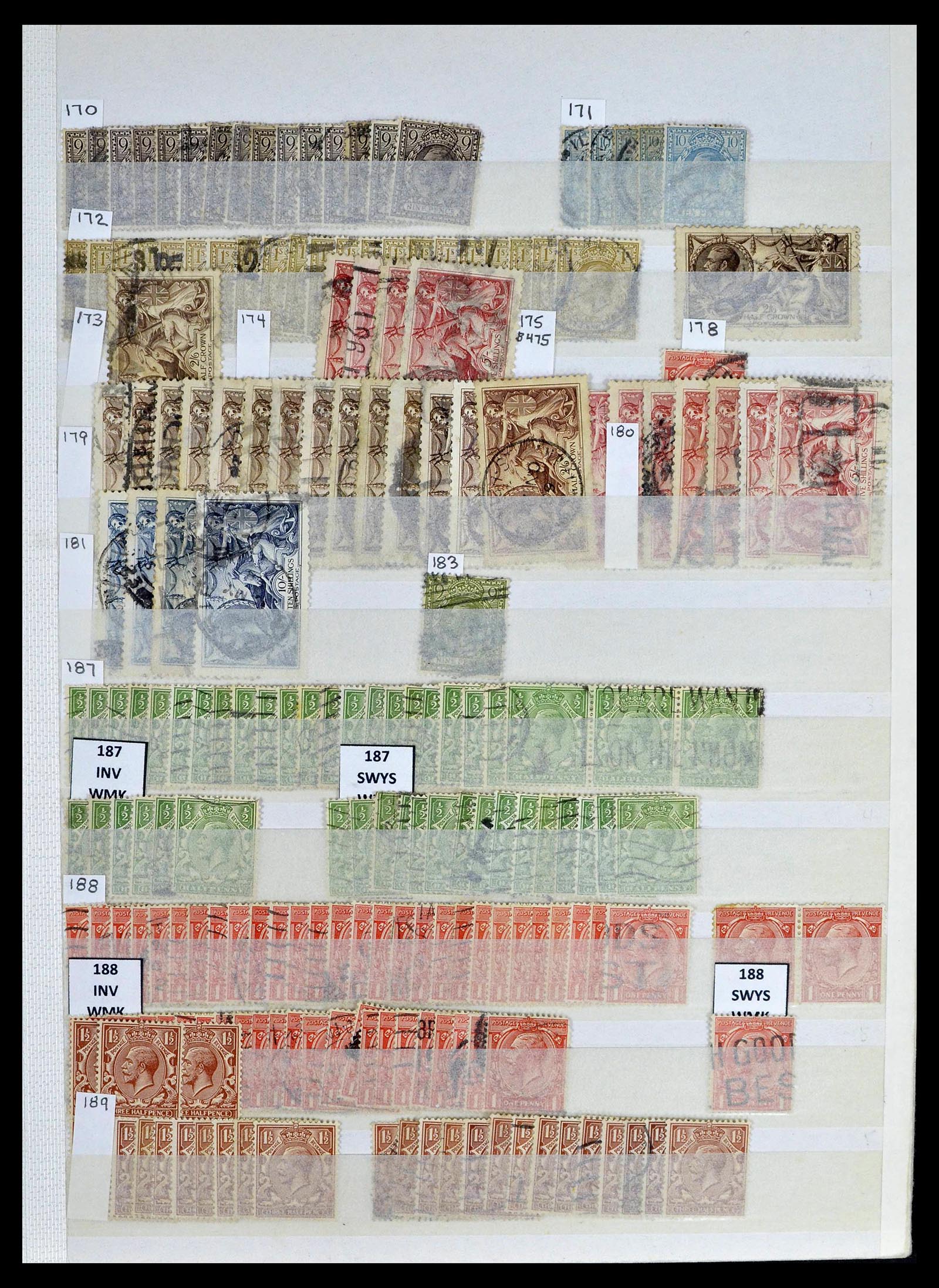 39196 0024 - Postzegelverzameling 39196 Engeland 1844-1955.