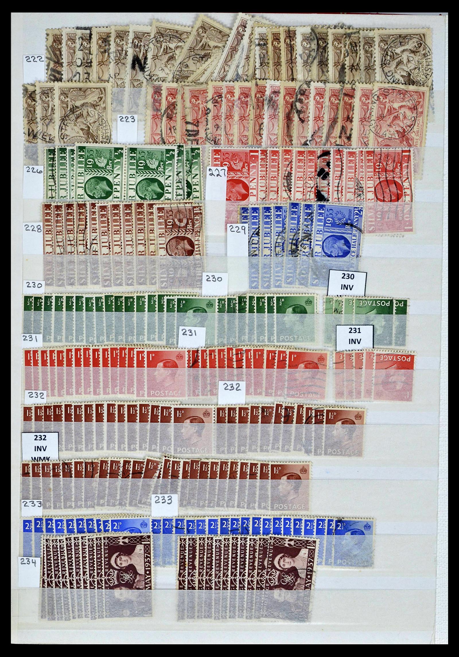 39196 0027 - Postzegelverzameling 39196 Engeland 1844-1955.