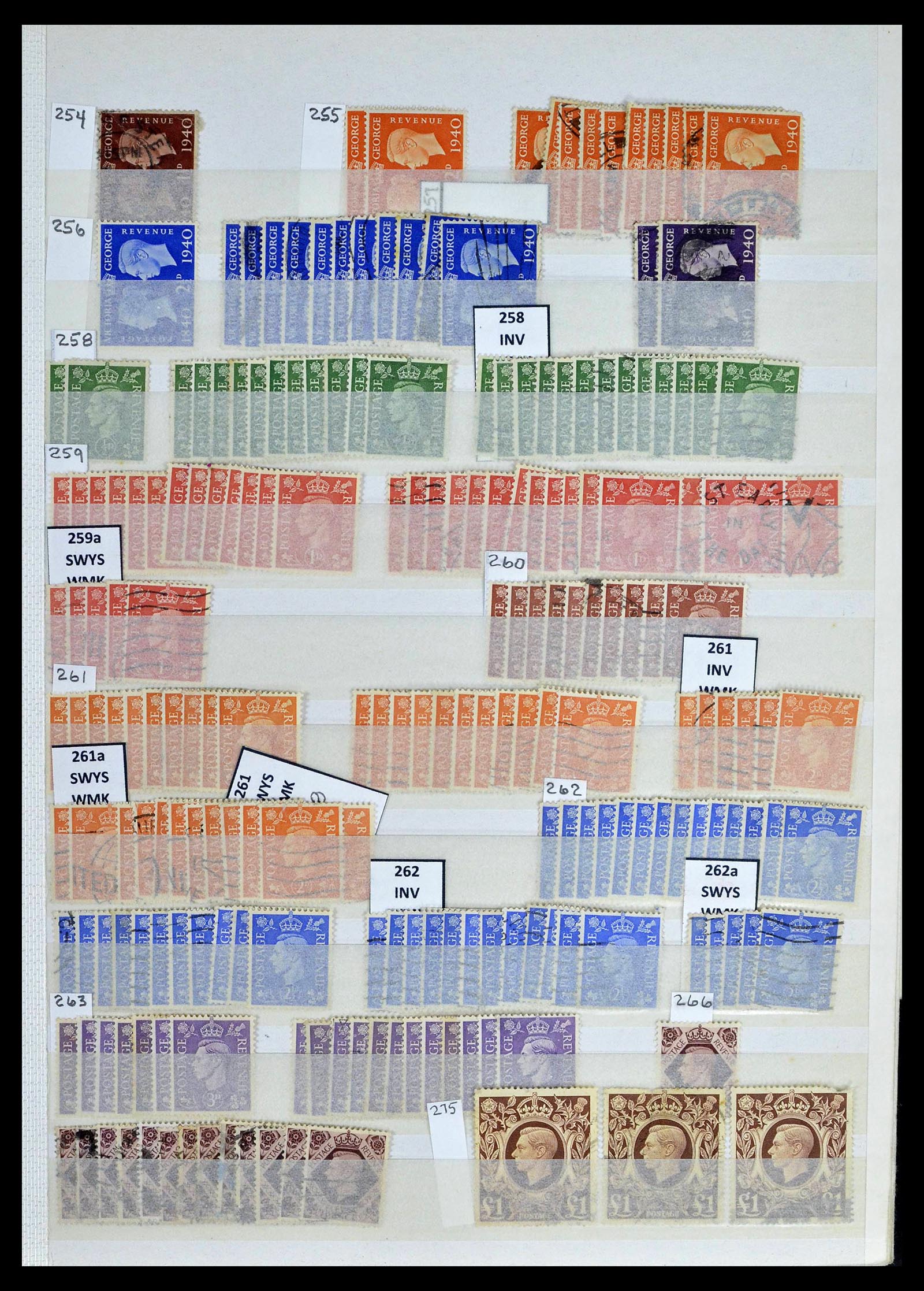 39196 0030 - Postzegelverzameling 39196 Engeland 1844-1955.