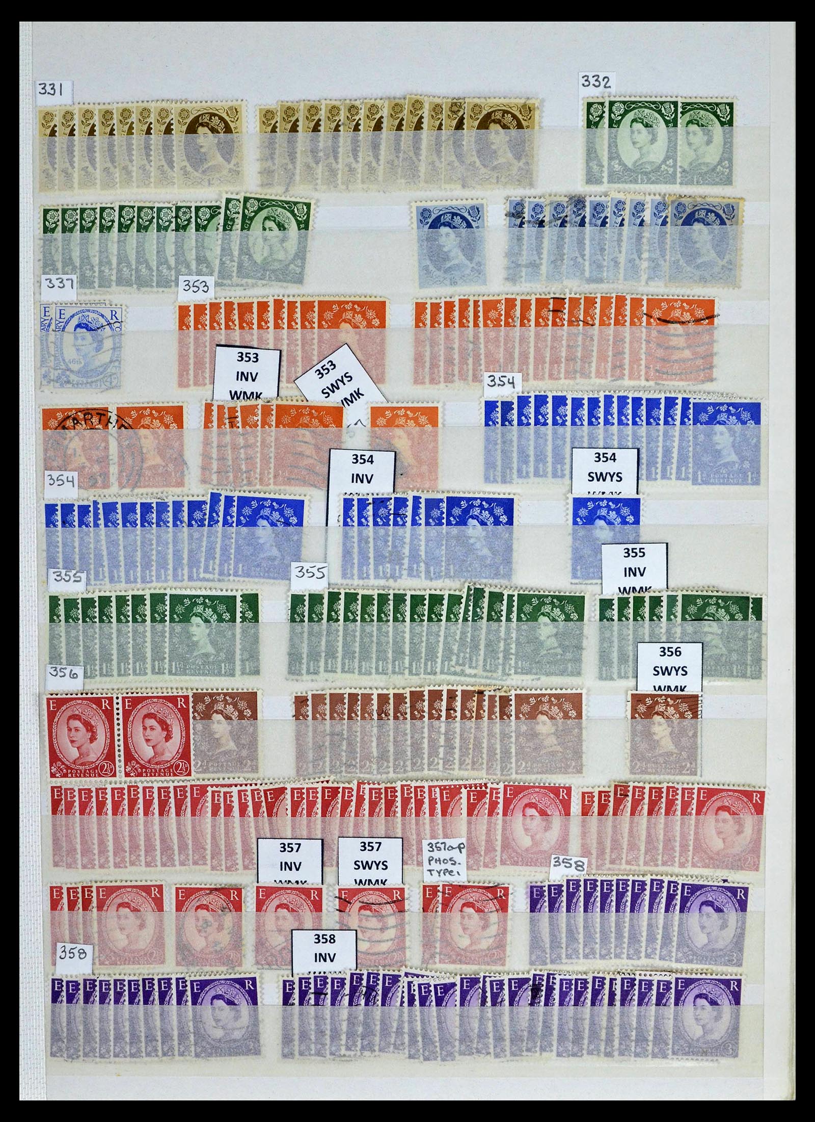 39196 0034 - Postzegelverzameling 39196 Engeland 1844-1955.