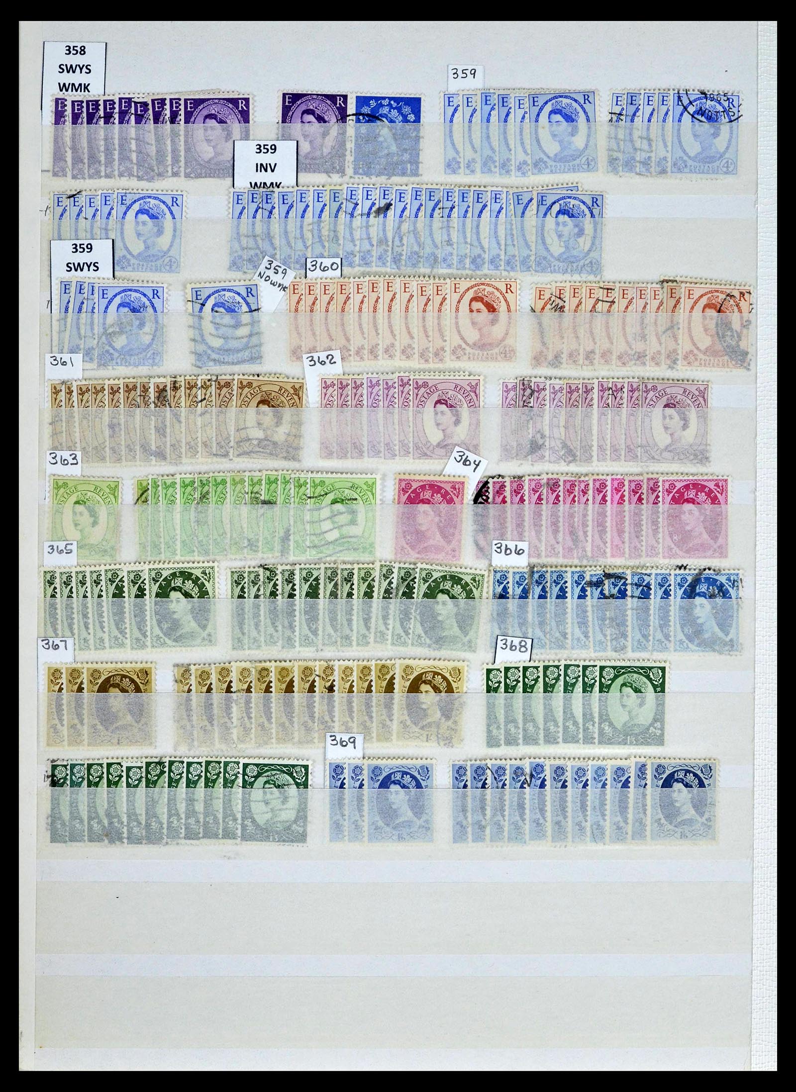 39196 0035 - Postzegelverzameling 39196 Engeland 1844-1955.