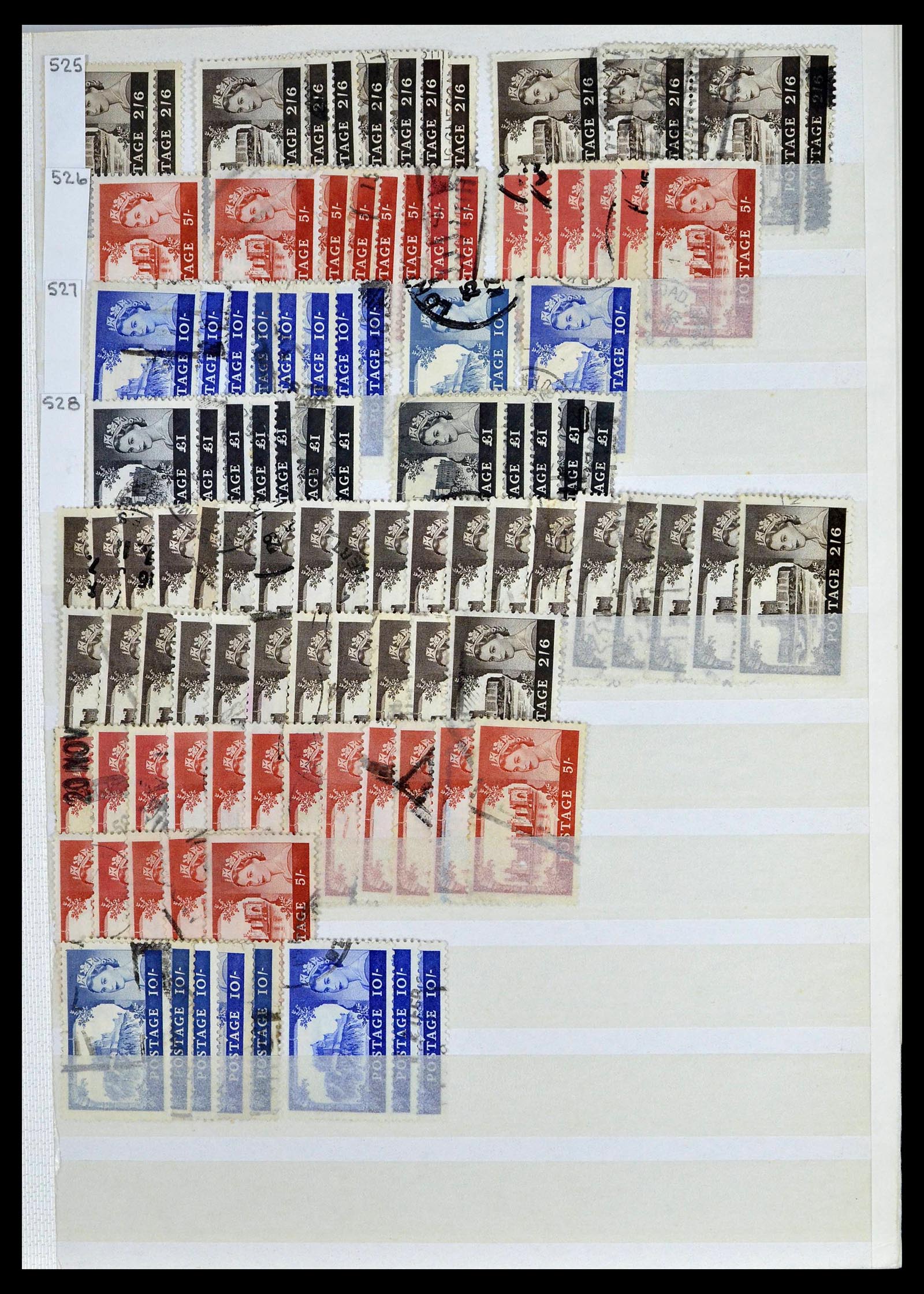 39196 0036 - Postzegelverzameling 39196 Engeland 1844-1955.