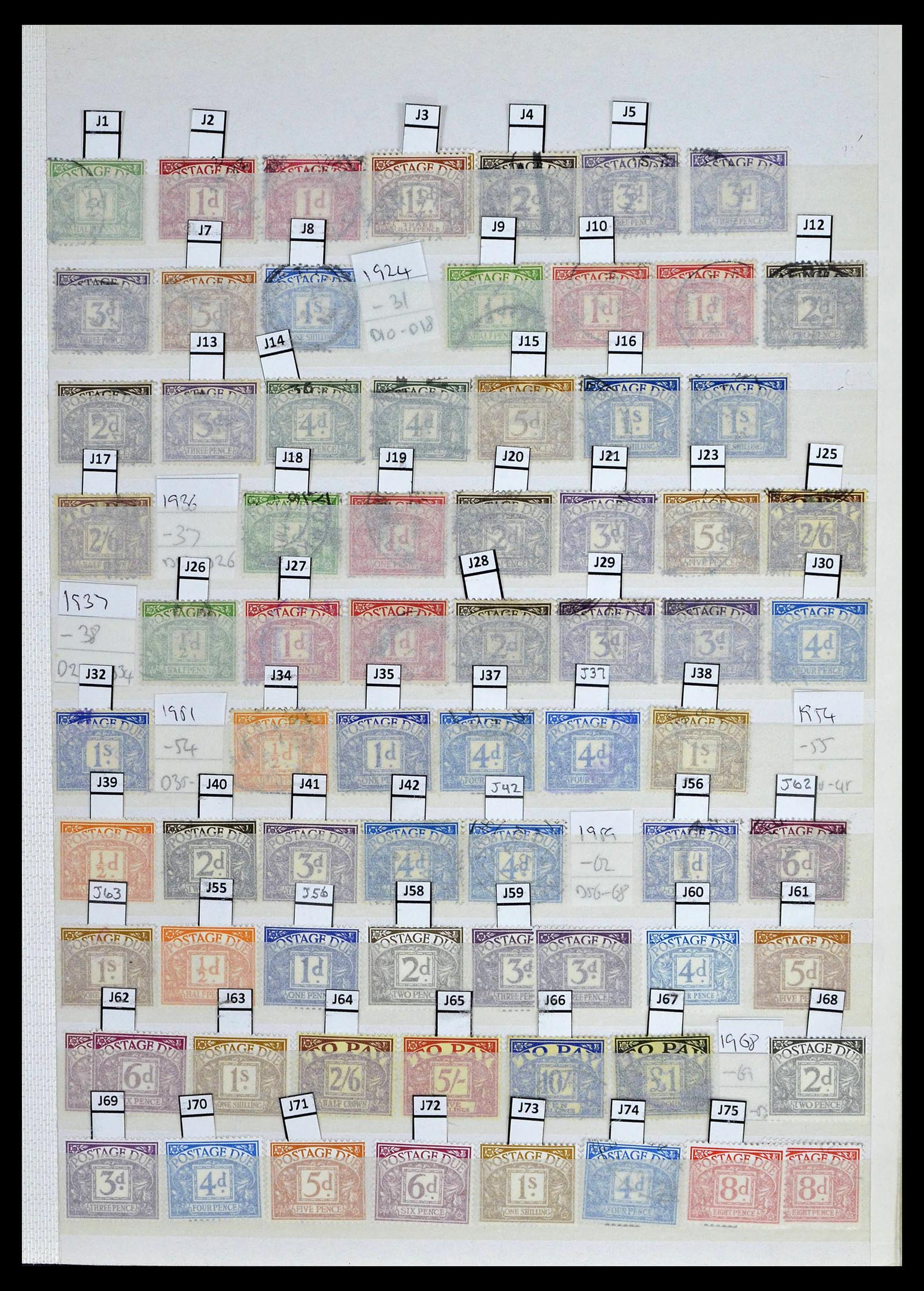 39196 0038 - Postzegelverzameling 39196 Engeland 1844-1955.