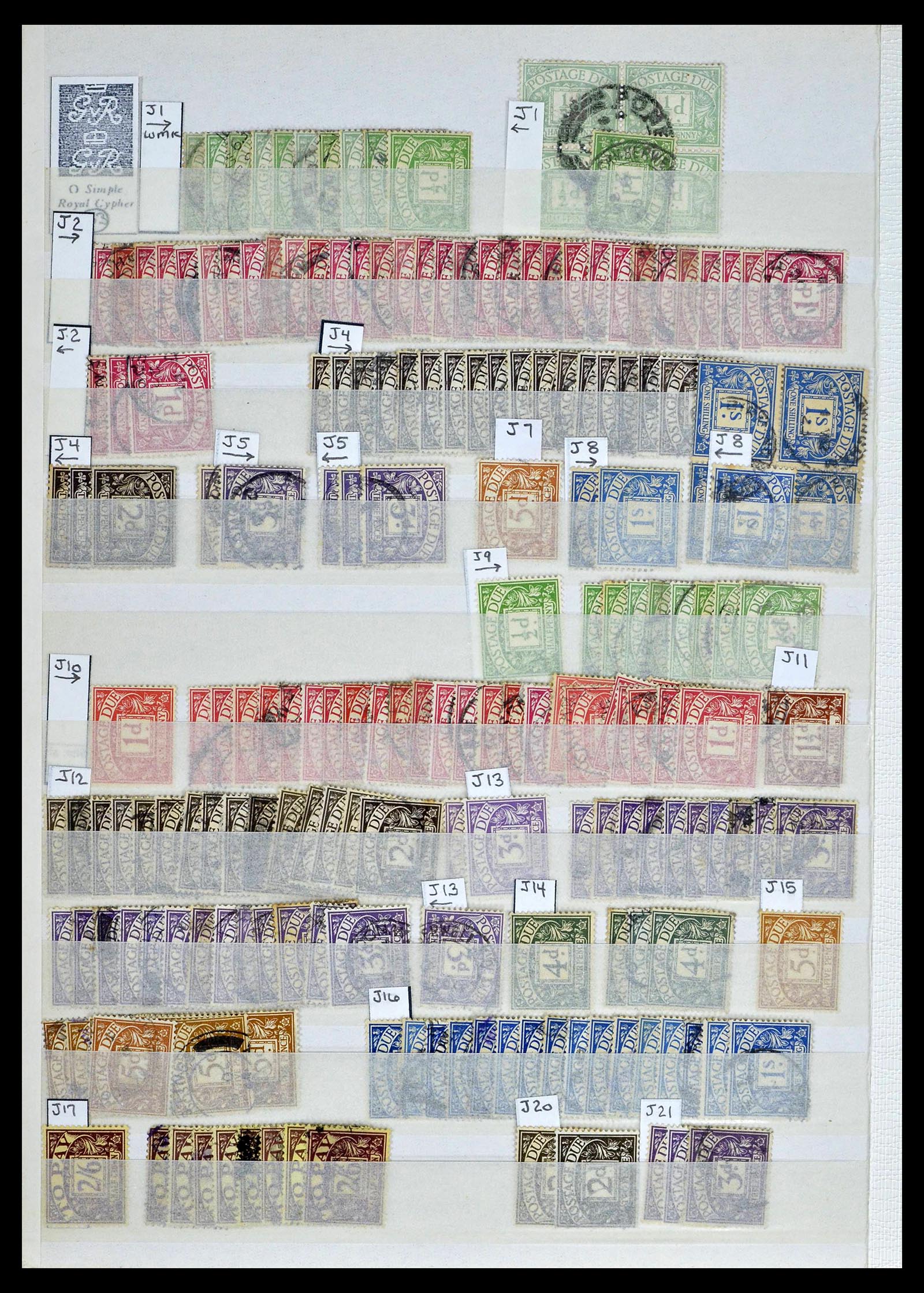 39196 0039 - Postzegelverzameling 39196 Engeland 1844-1955.