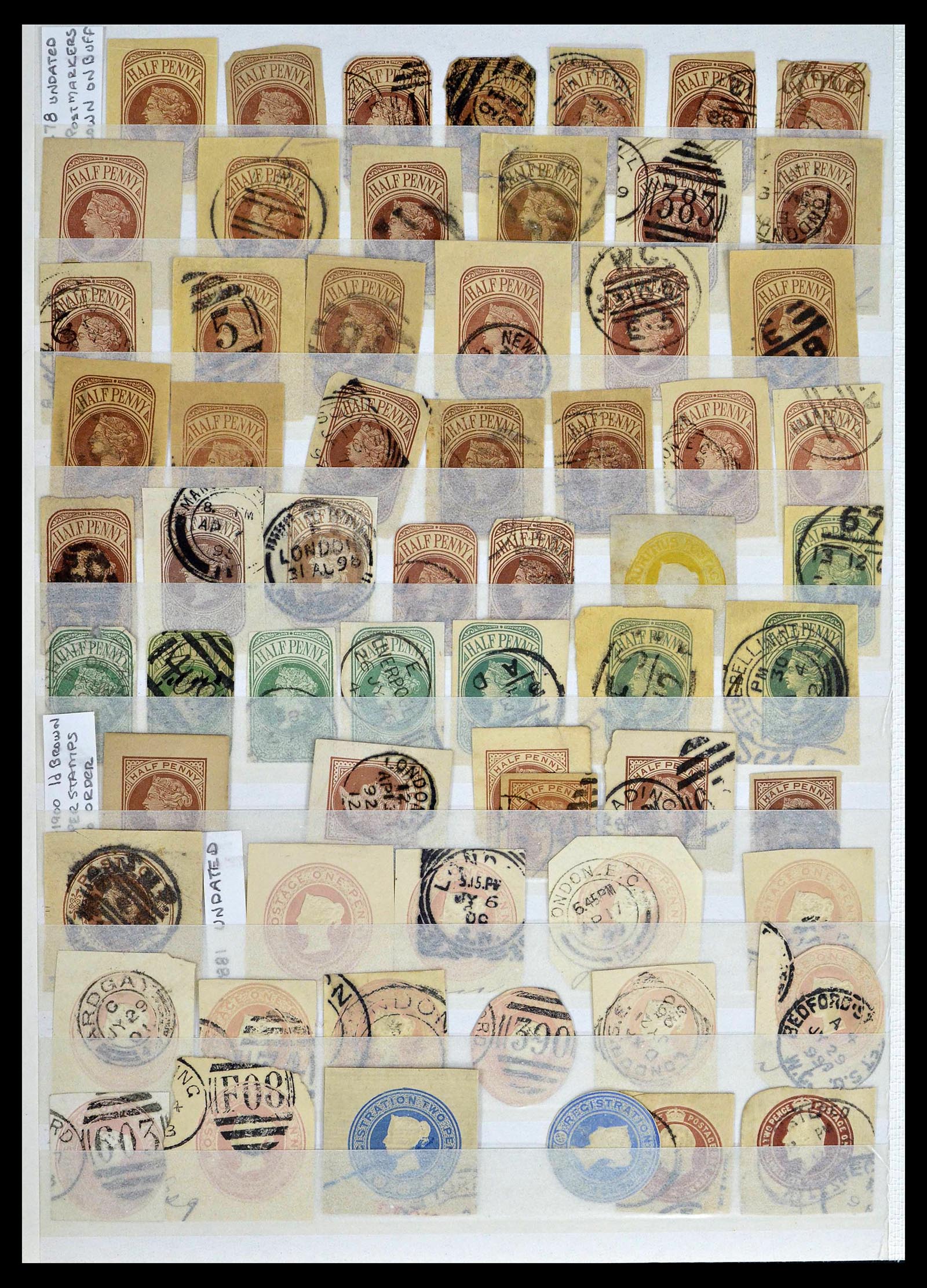 39196 0043 - Postzegelverzameling 39196 Engeland 1844-1955.