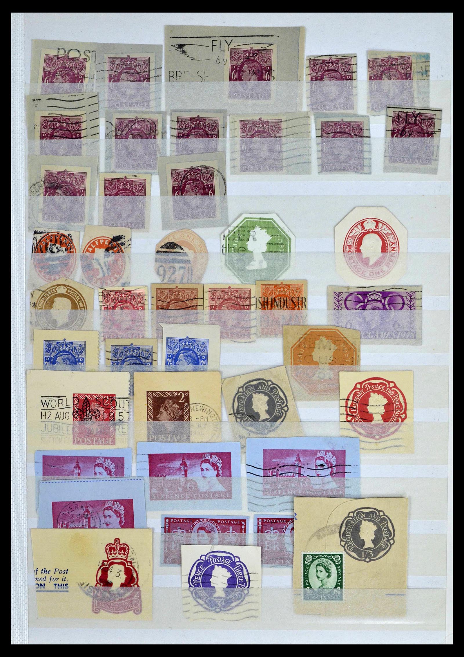 39196 0048 - Postzegelverzameling 39196 Engeland 1844-1955.
