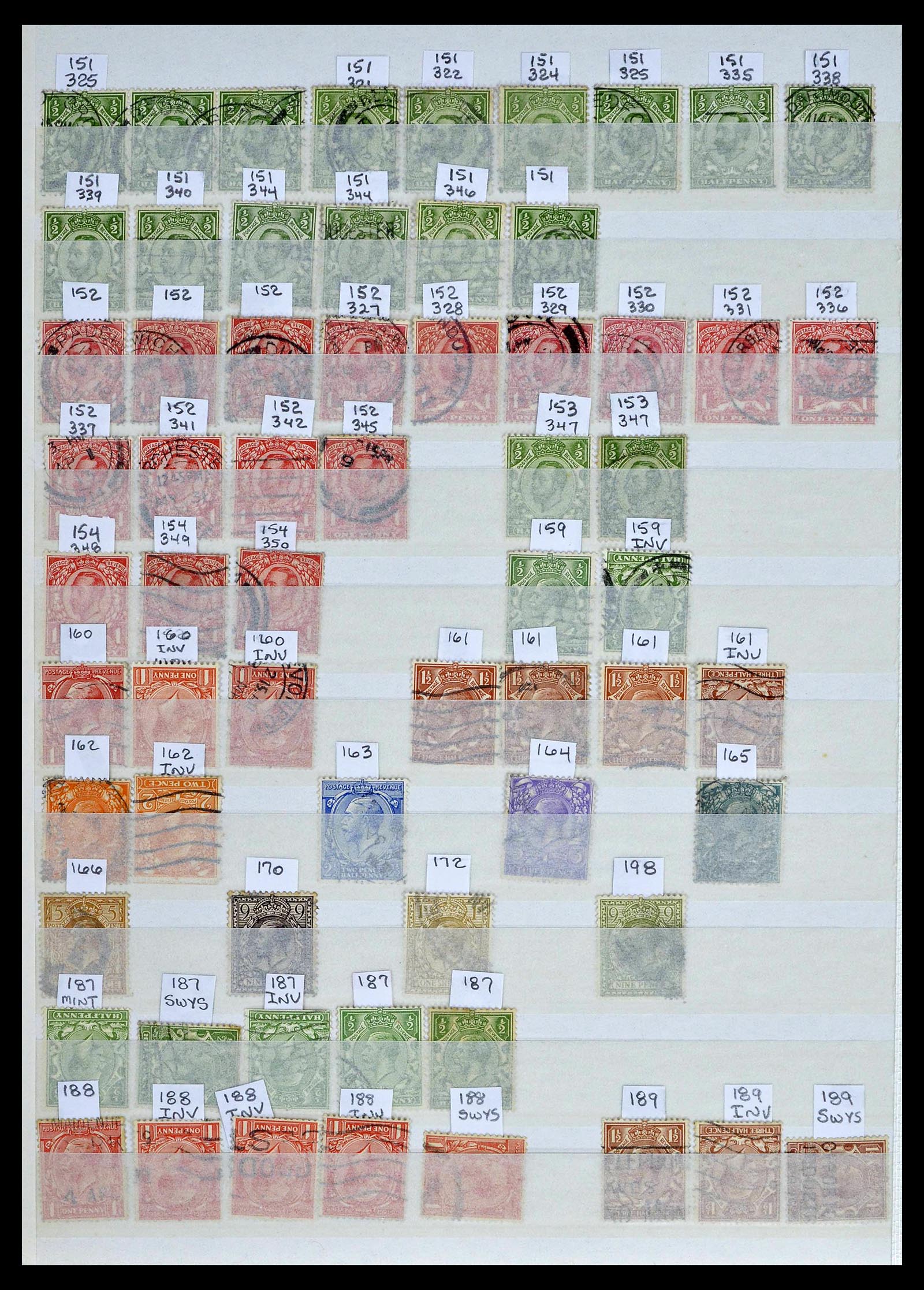 39196 0053 - Postzegelverzameling 39196 Engeland 1844-1955.