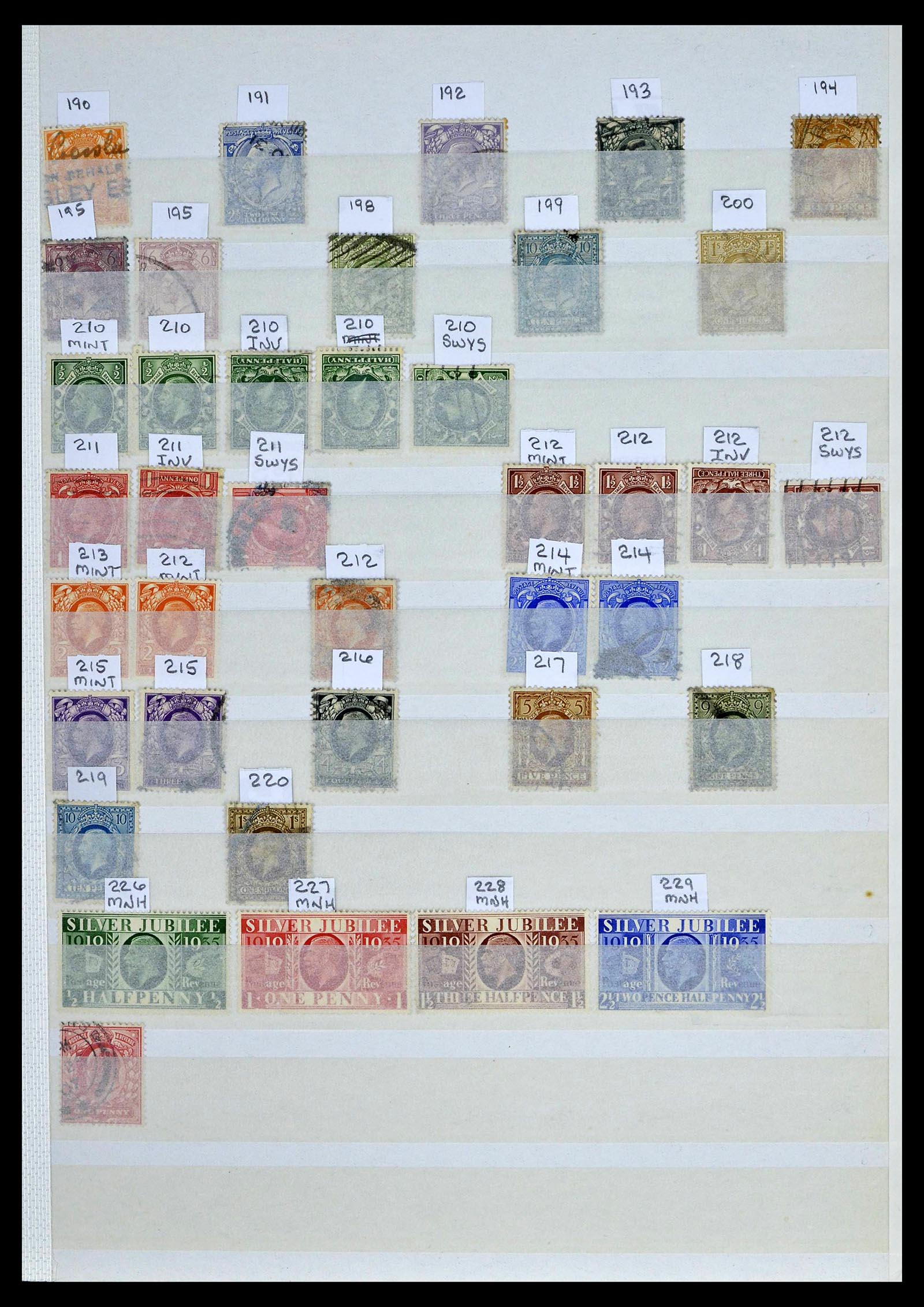 39196 0054 - Postzegelverzameling 39196 Engeland 1844-1955.