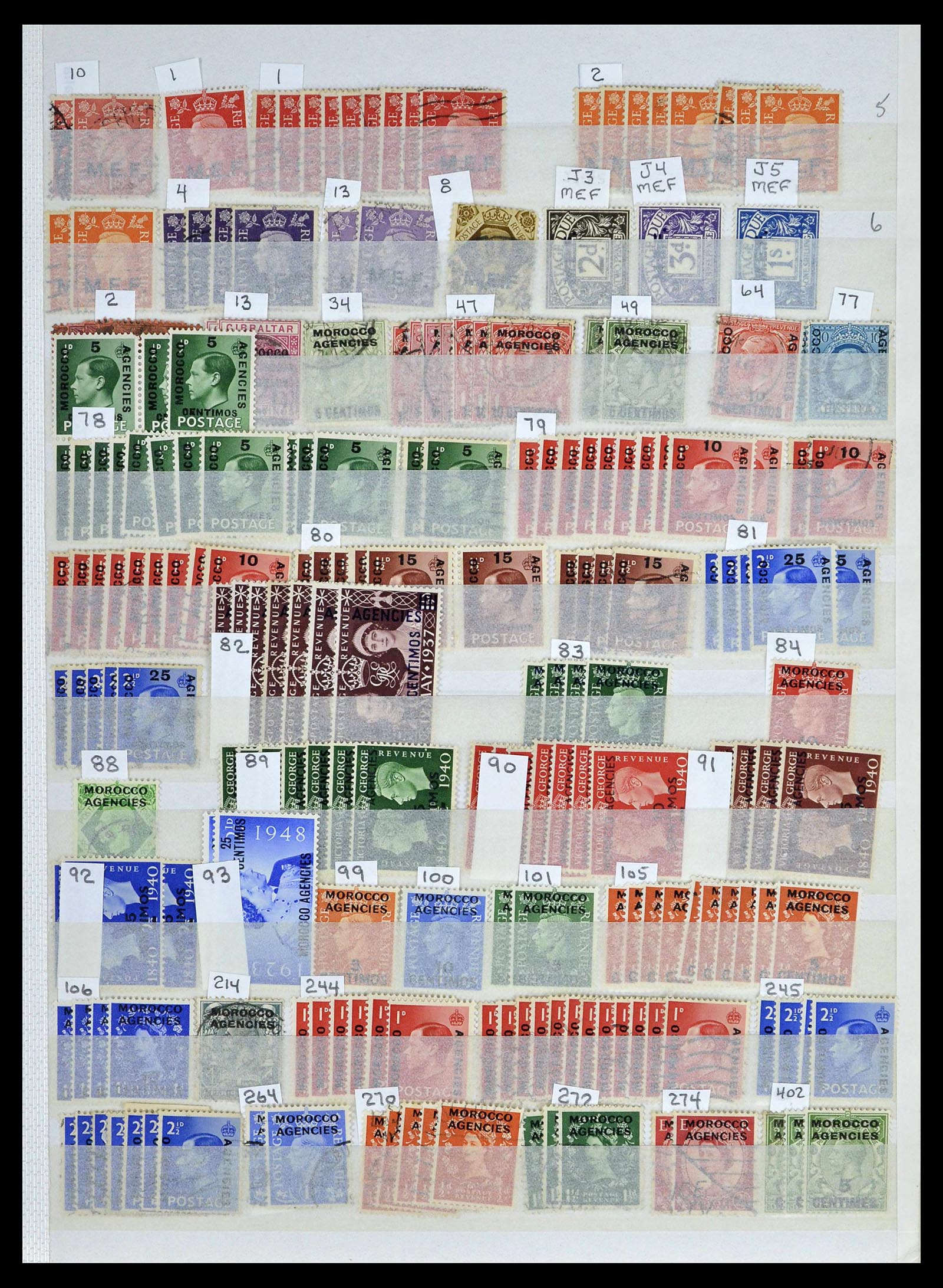 39196 0058 - Postzegelverzameling 39196 Engeland 1844-1955.