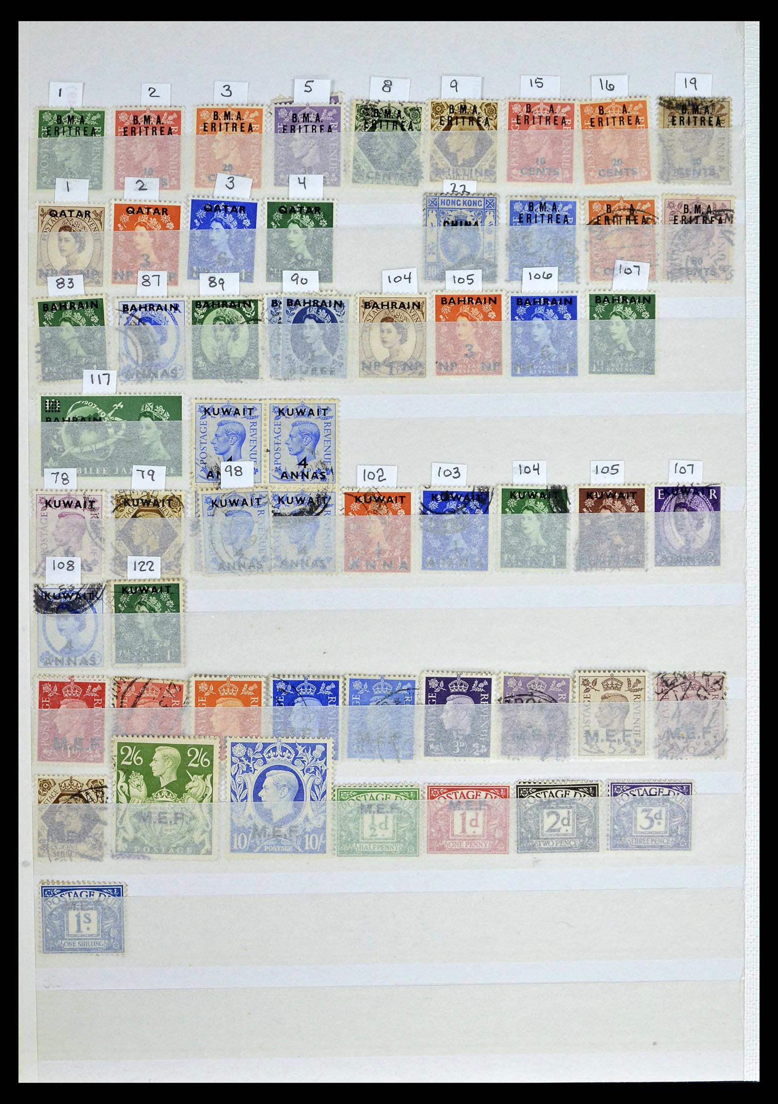 39196 0061 - Postzegelverzameling 39196 Engeland 1844-1955.