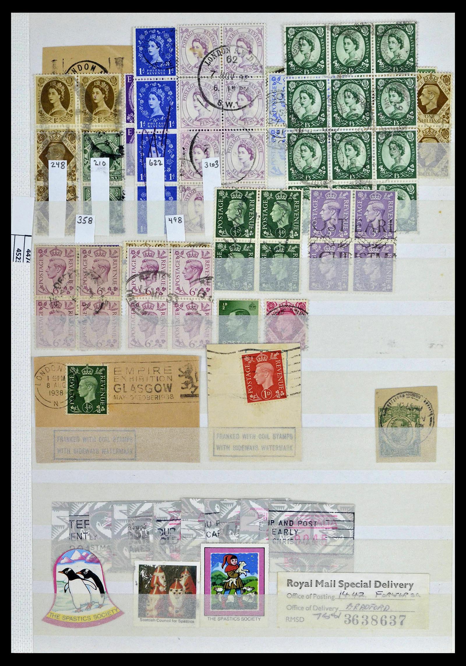 39196 0062 - Stamp collection 39196 Great Britain 1844-1955.
