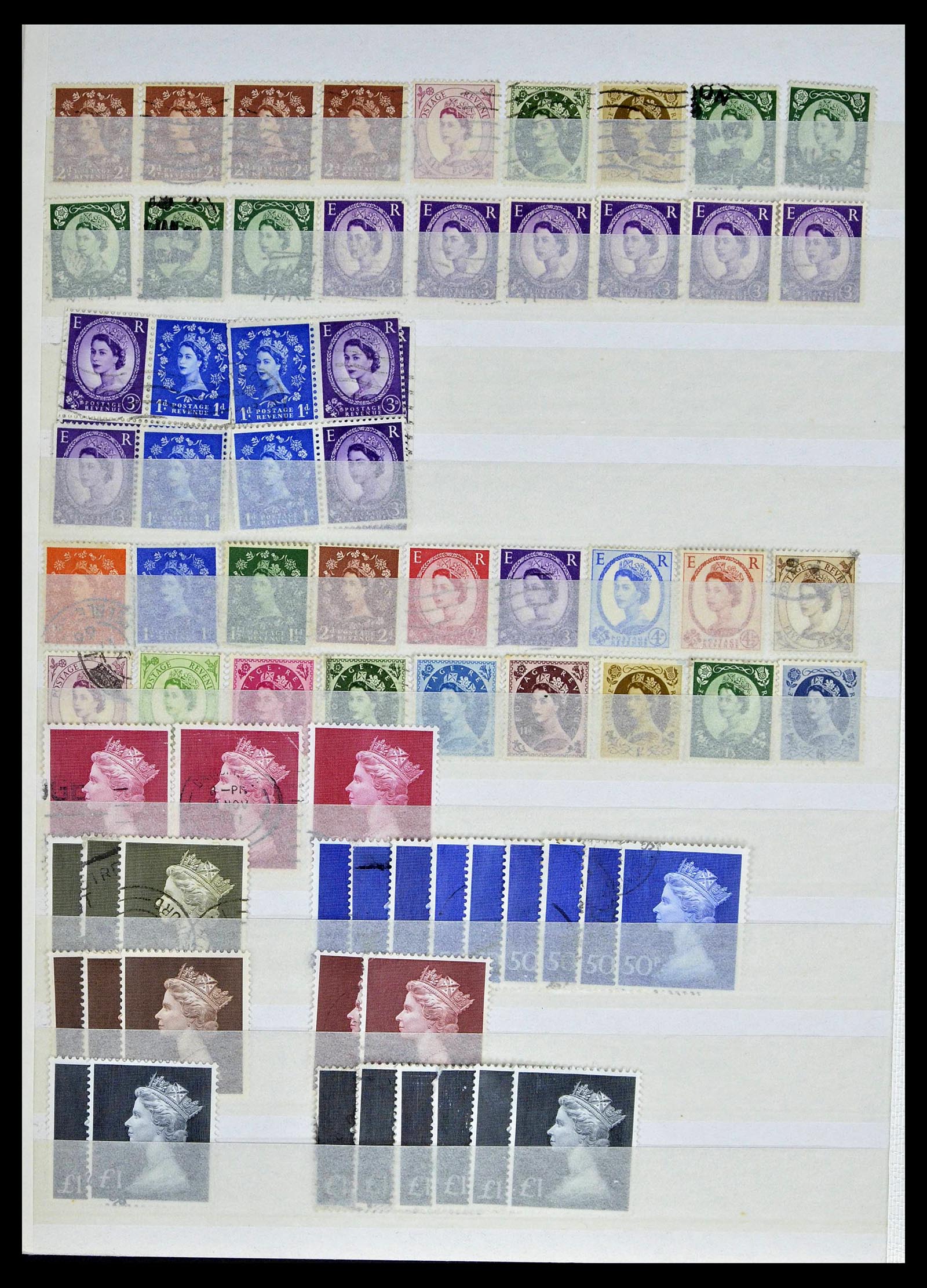 39196 0065 - Postzegelverzameling 39196 Engeland 1844-1955.