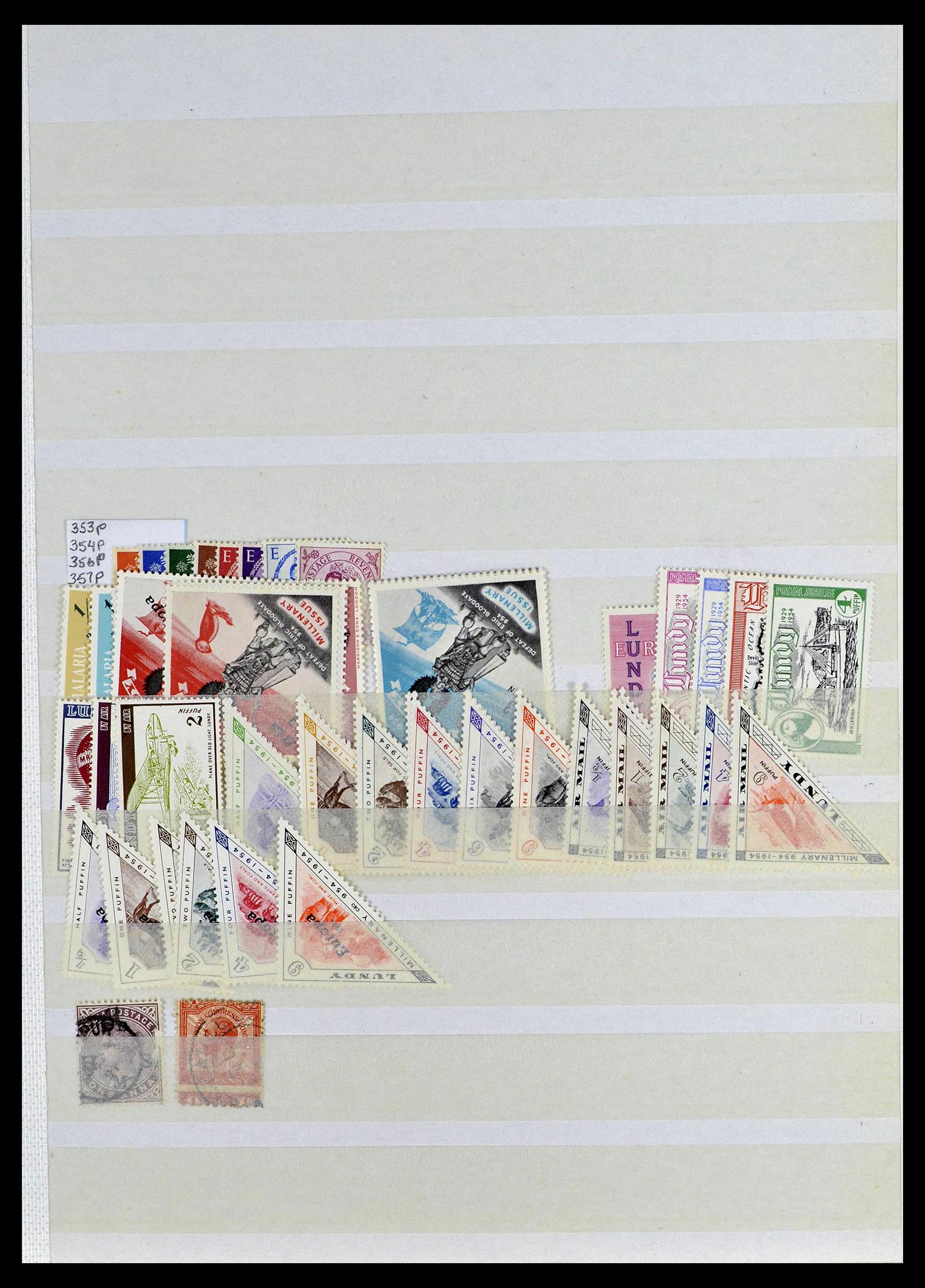 39196 0067 - Postzegelverzameling 39196 Engeland 1844-1955.